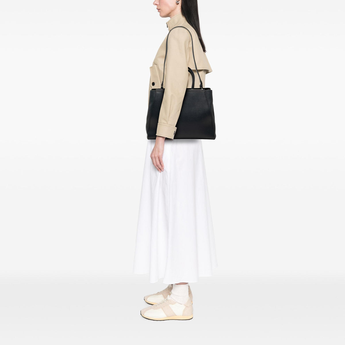 Fendi Medium Leather 2Jours Satchel