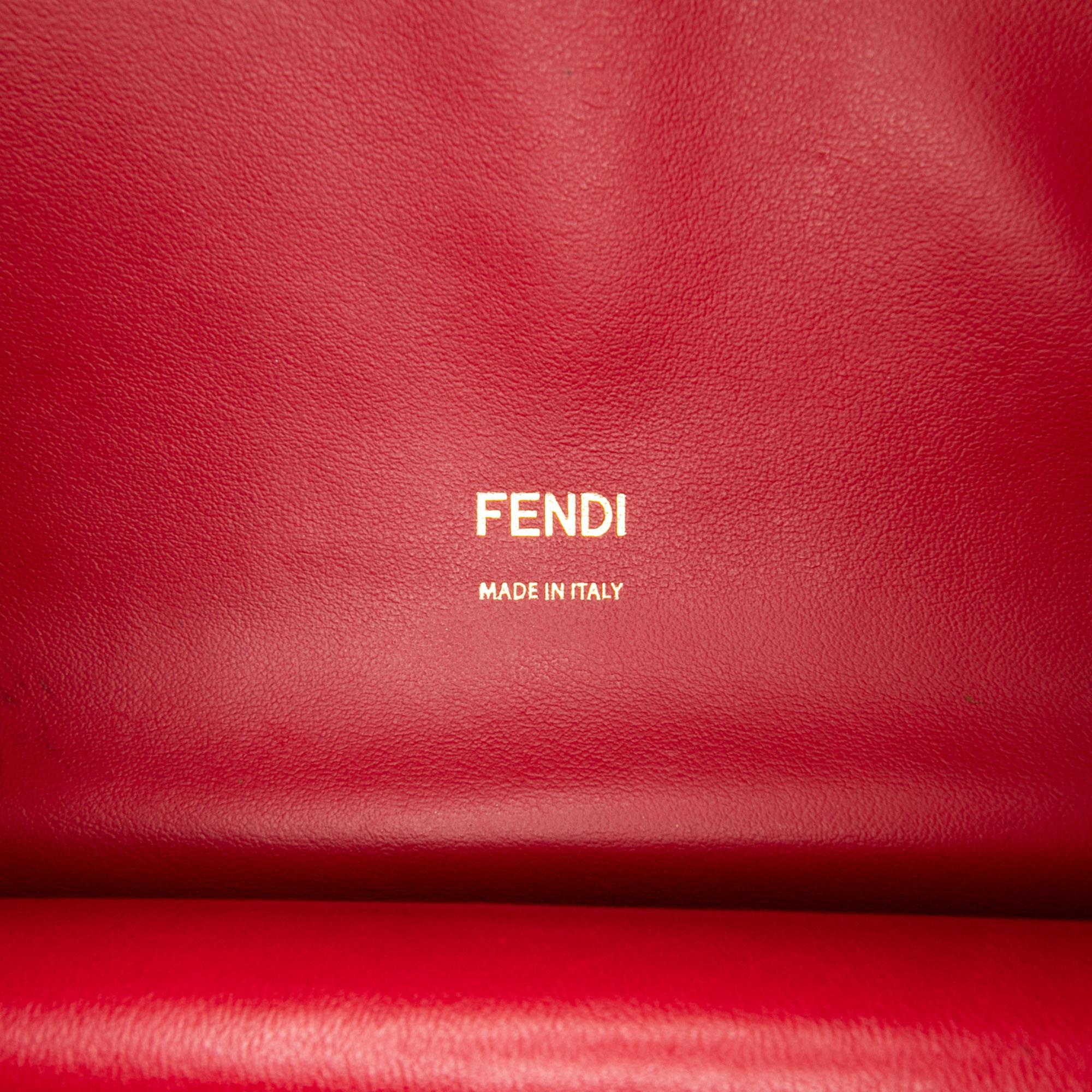 Fendi Medium Leather Kan U Shoulder Bag