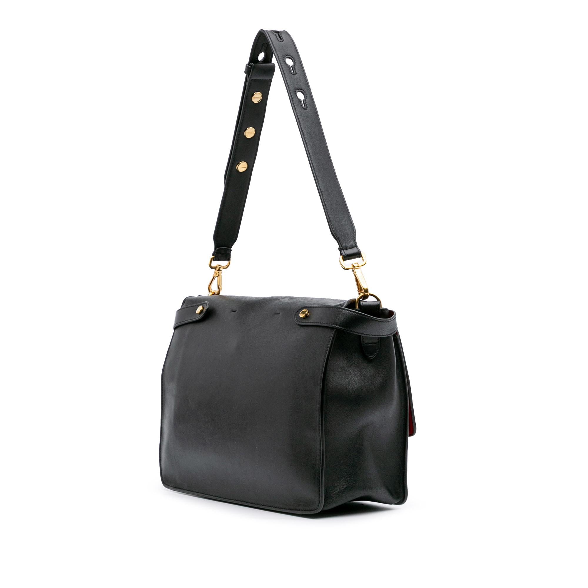 Fendi Medium Leather Kan U Shoulder Bag