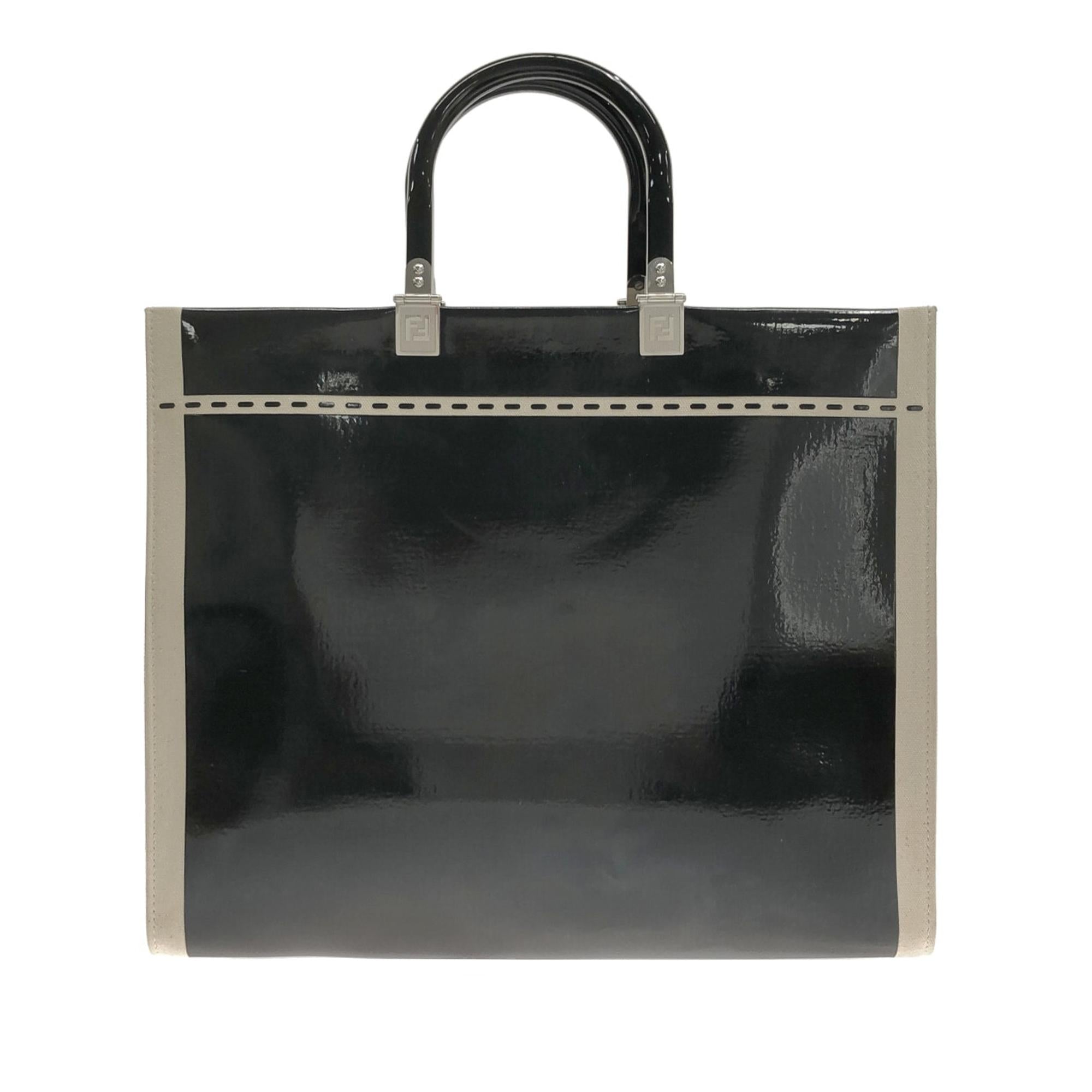 Fendi Medium Patent Sunshine Shopper Tote (SHG-bMcH3T)