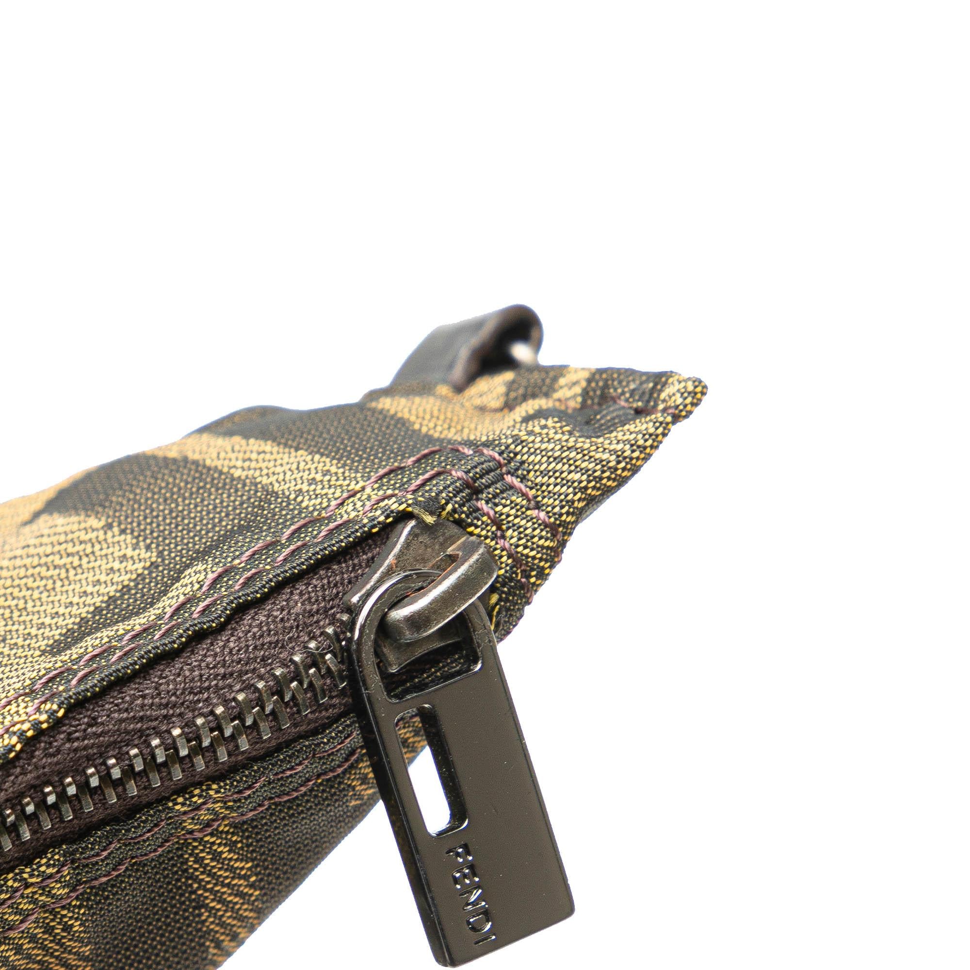 Fendi Medium Zucca Canvas Roll Tote