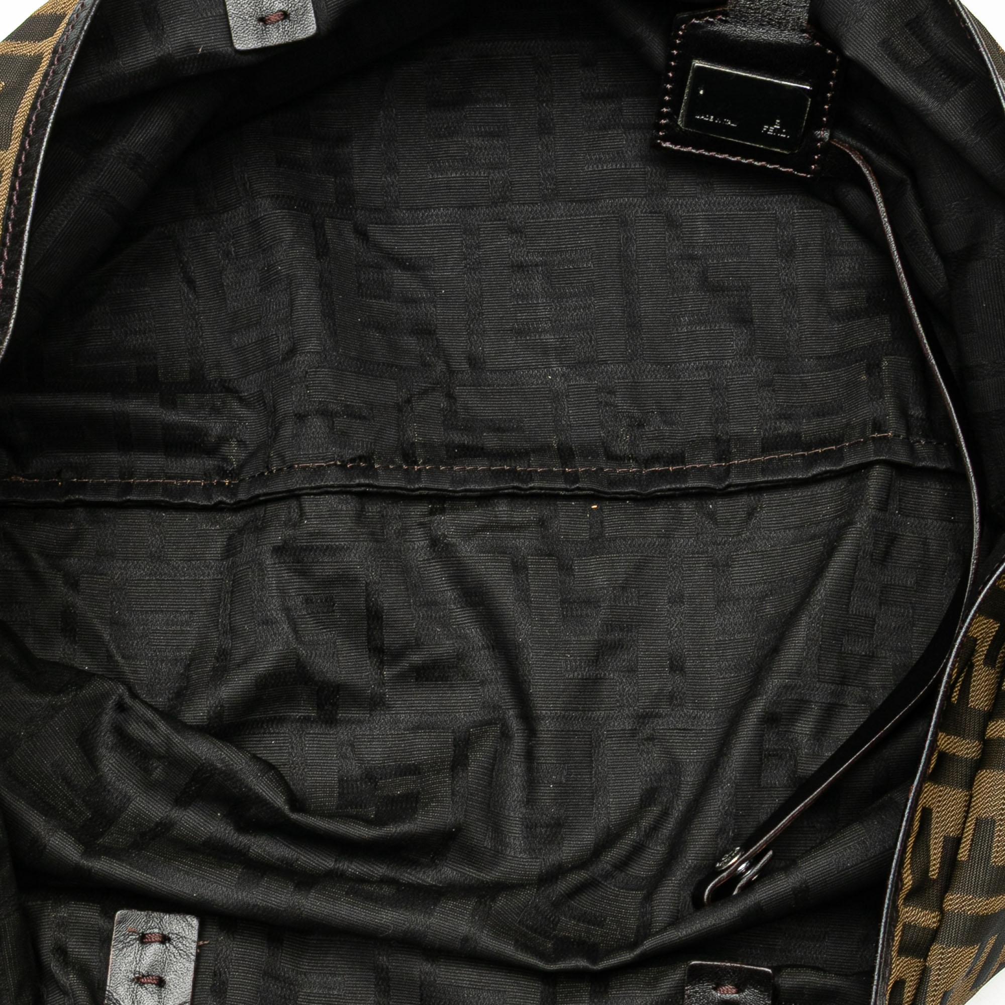 Fendi Medium Zucca Canvas Roll Tote