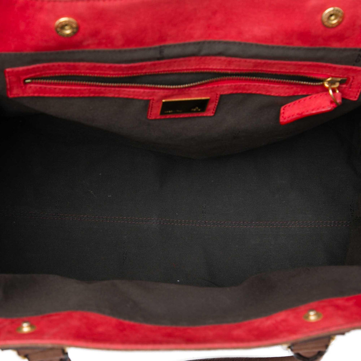 Fendi Medium Zucca Nubuck Etniko Du Jour Handbag