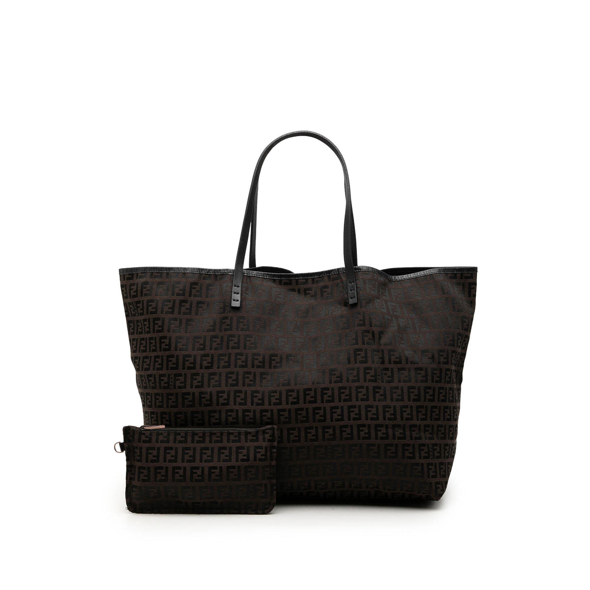 Fendi Medium Zucchino Canvas Roll Tote