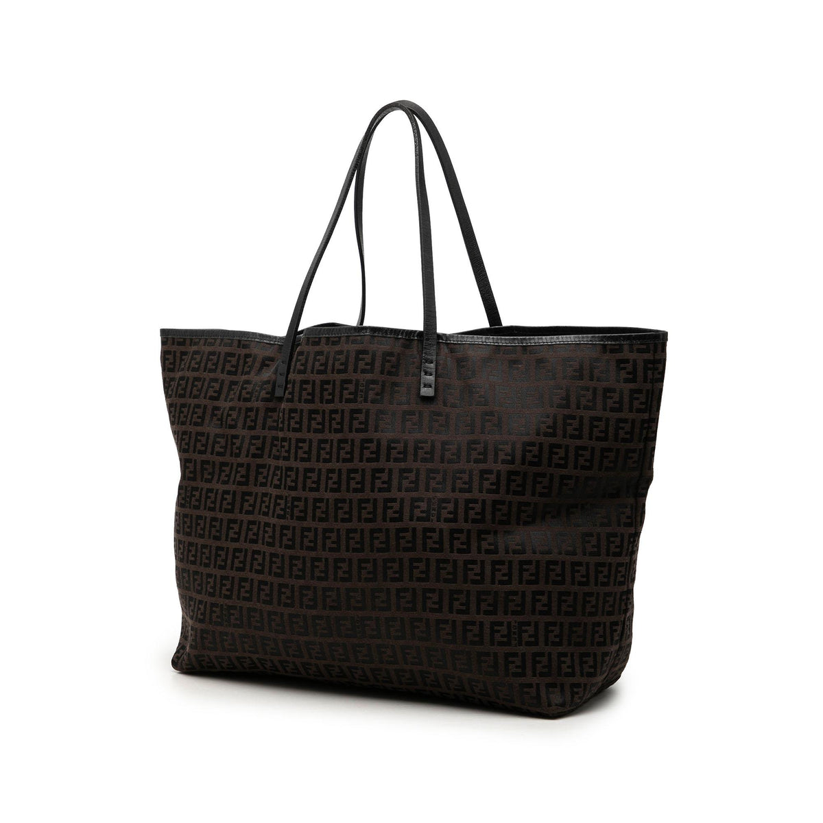 Fendi Medium Zucchino Canvas Roll Tote