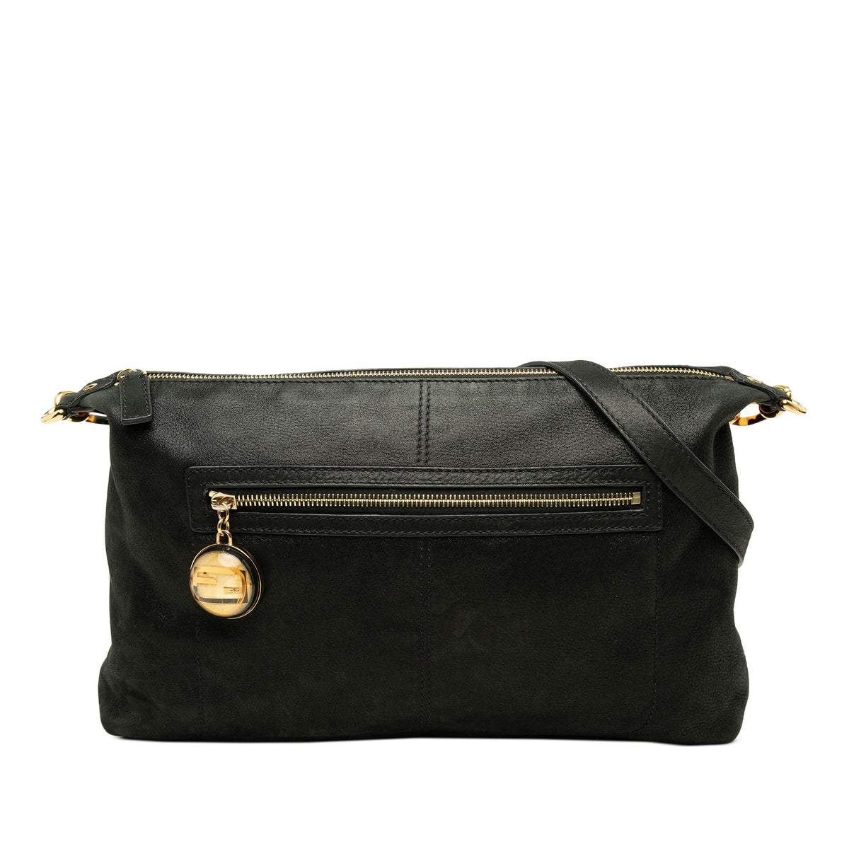 Fendi Metallic Calfskin Vitello Savana Forever Crossbody