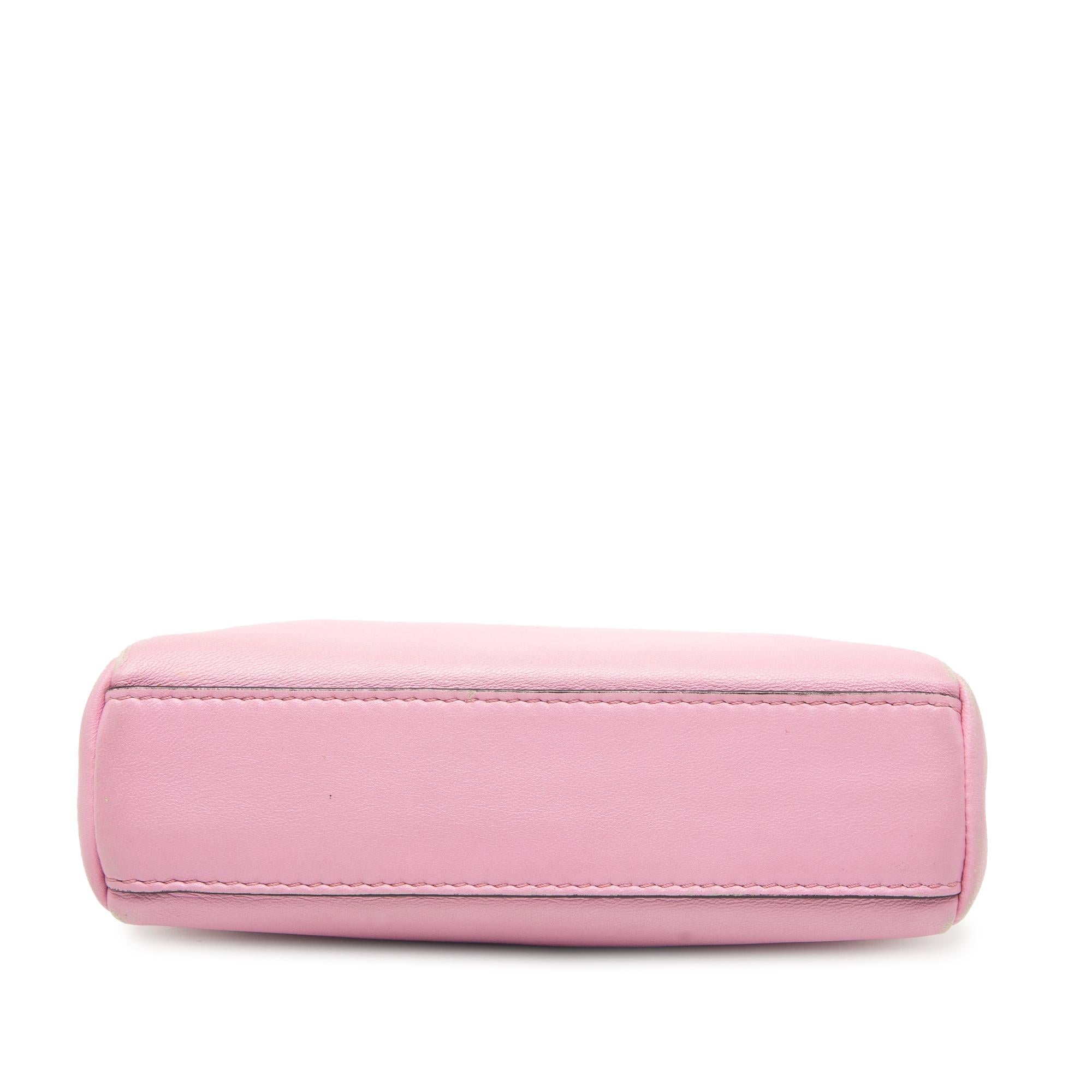 Fendi Micro Leather Peekaboo Satchel