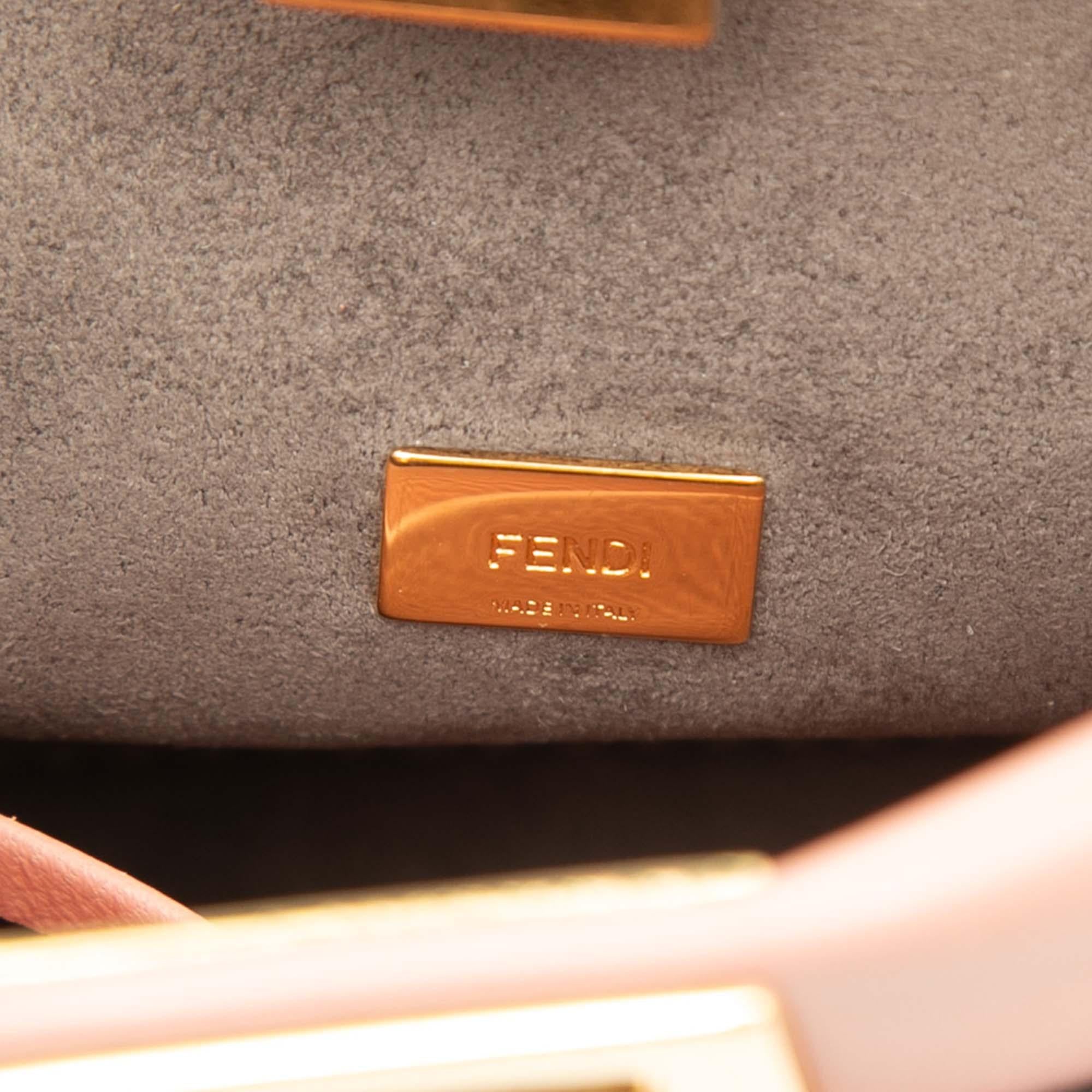 Fendi Micro Leather Peekaboo Satchel