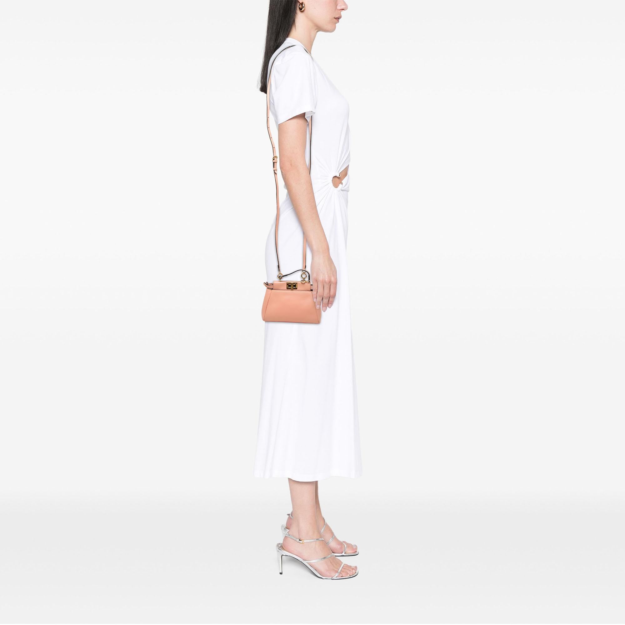 Fendi Micro Leather Peekaboo Satchel