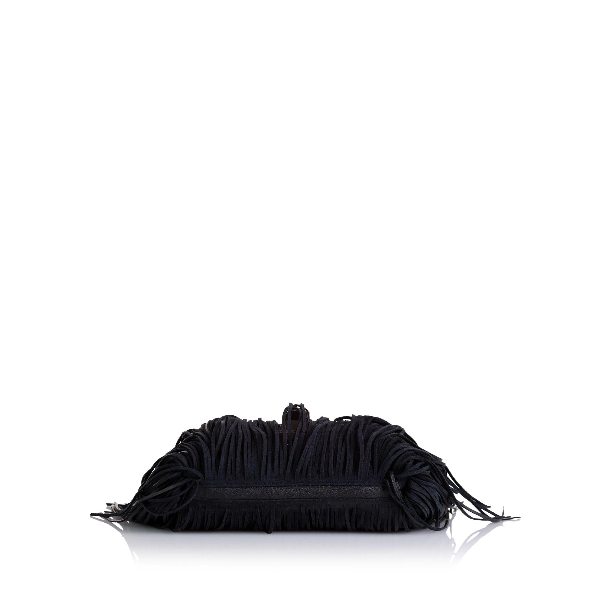 Fendi Micro Monster Fringe Baguette (SHG-iXWGzB)