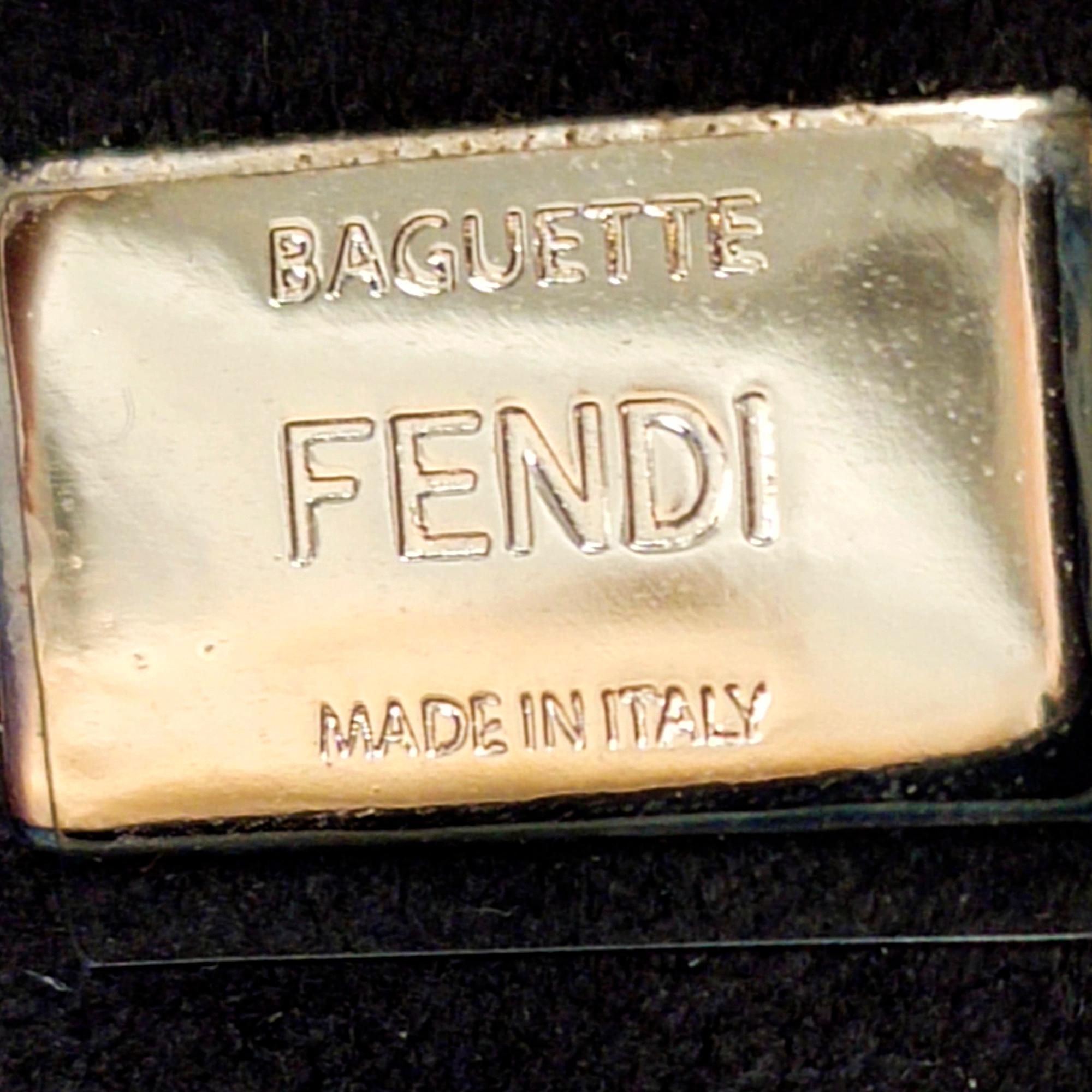 Fendi Micro Monster Fringe Baguette (SHG-iXWGzB)