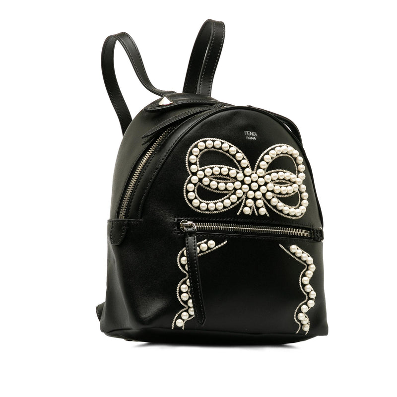 Fendi Mini By The Way Ribbon Pearl Backpack (SHG-ojljc6)