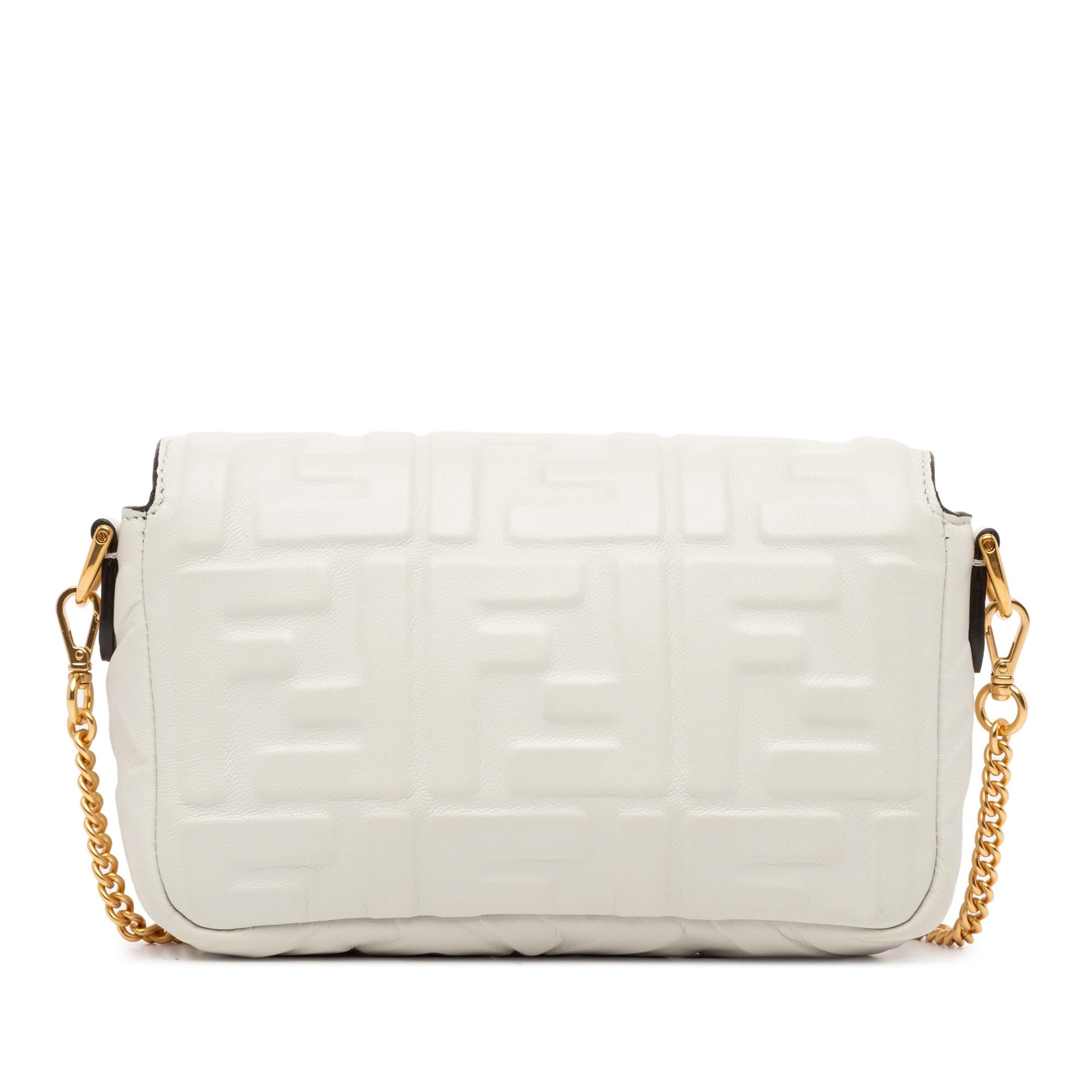 Fendi Mini Embossed Zucca Baguette Satchel (SHG-snGNtj)