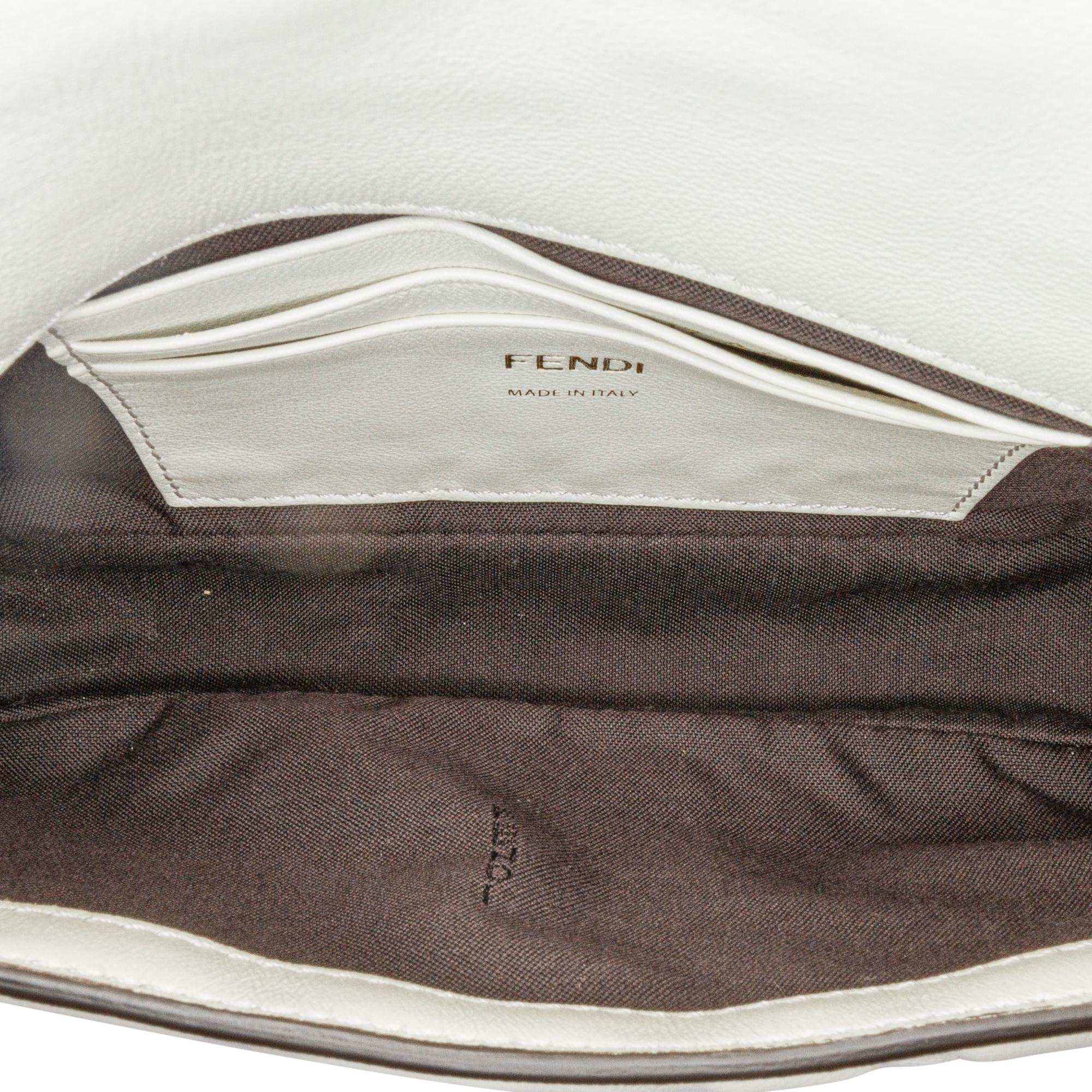 Fendi Mini Embossed Zucca Baguette Satchel (SHG-snGNtj)