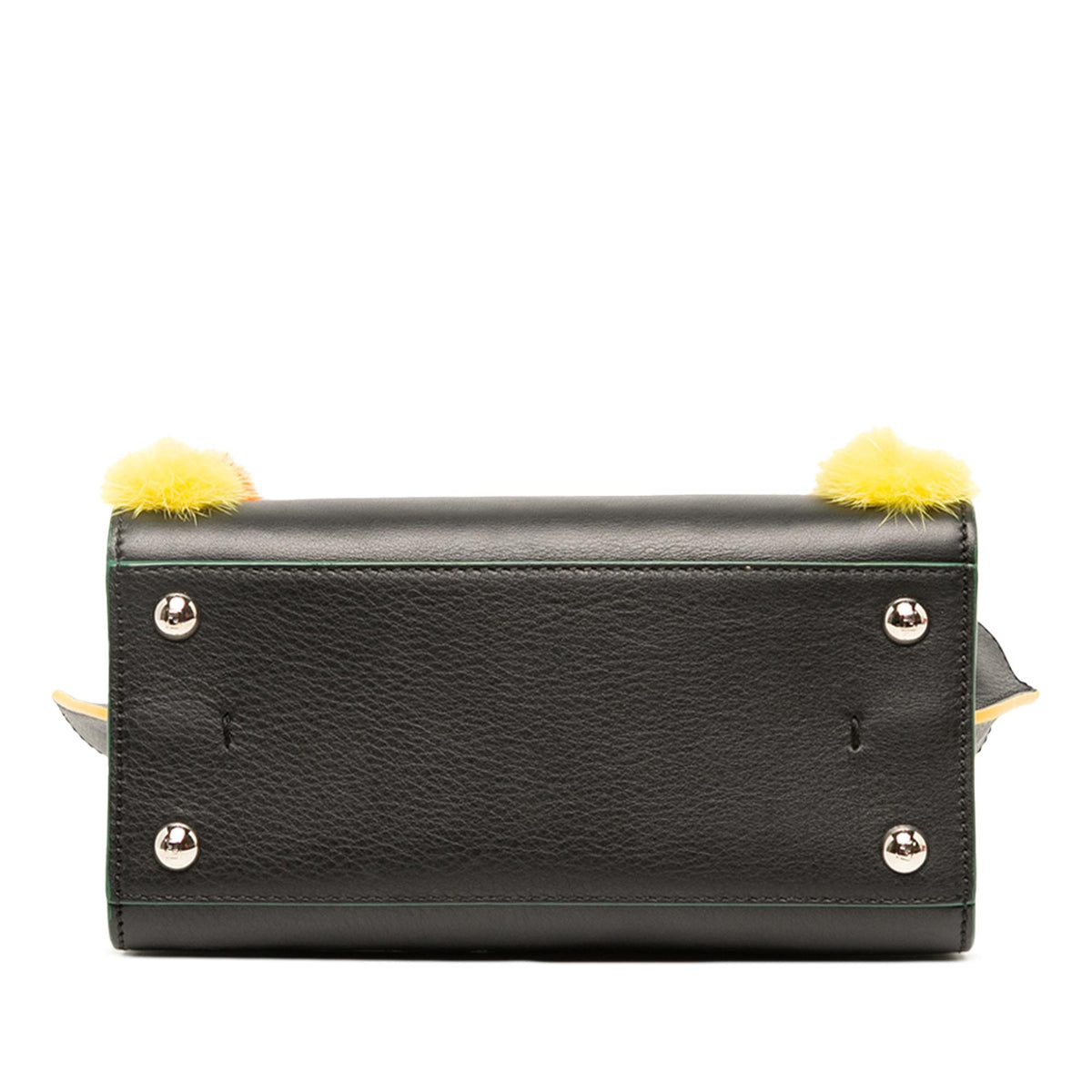 Fendi Mini Leather Pom Pom 3Jours Satchel