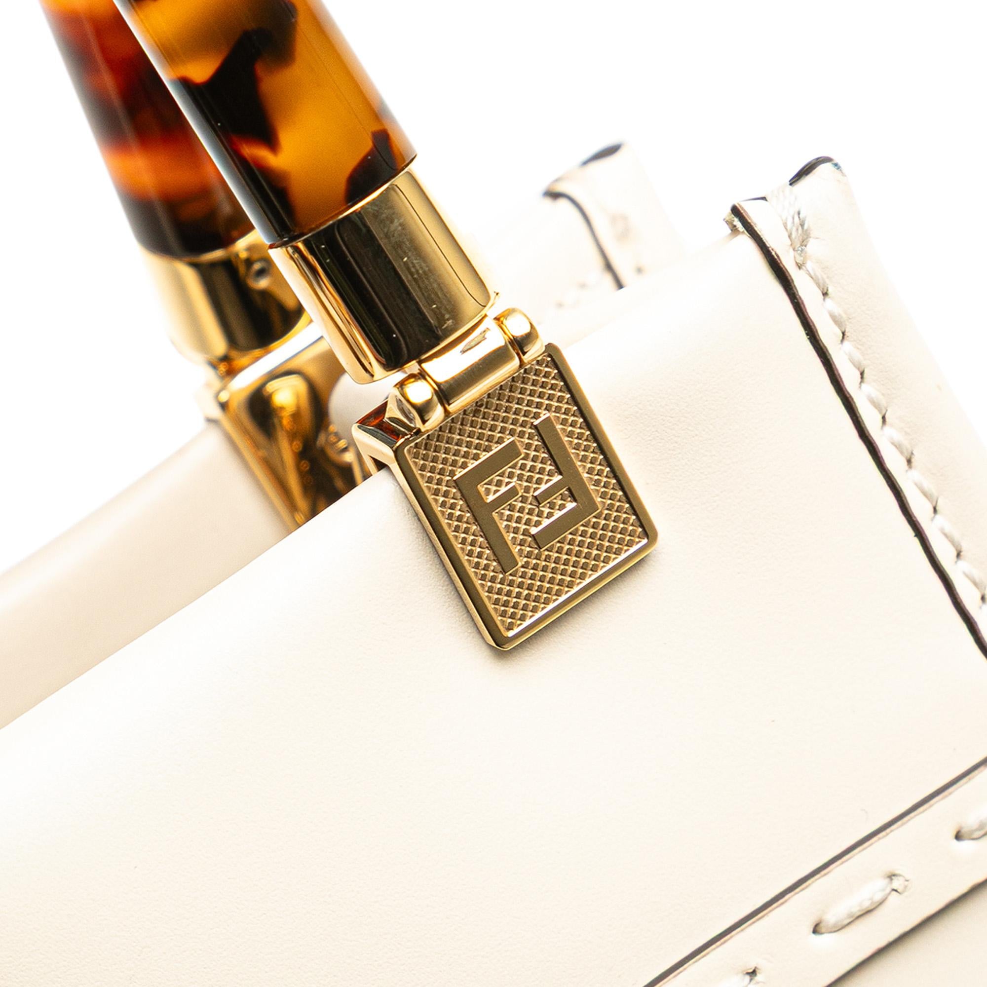 Fendi Mini Leather Sunshine Shopper Tote