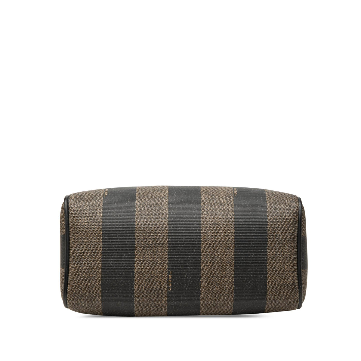 Fendi Mini Pequin Coated Canvas Convertible Boston Bag