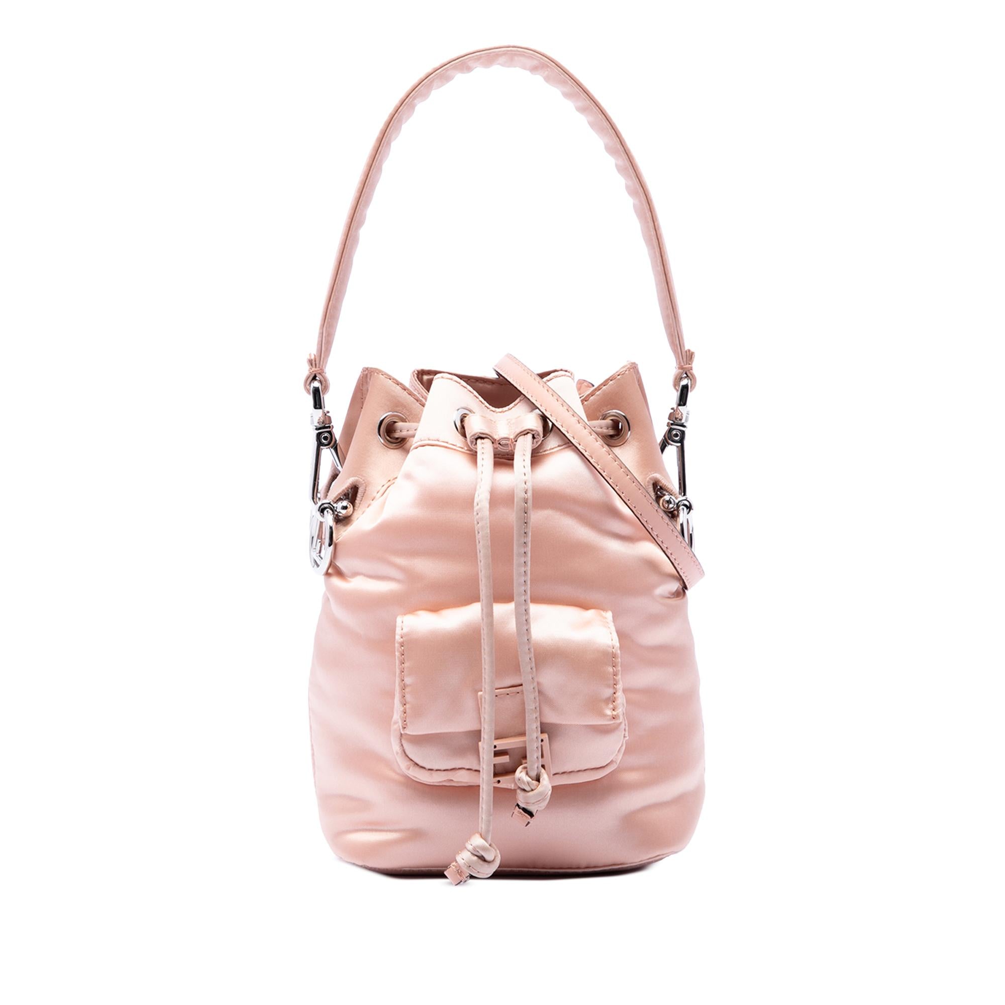 Fendi Mini Satin Mon Tresor Bucket Bag