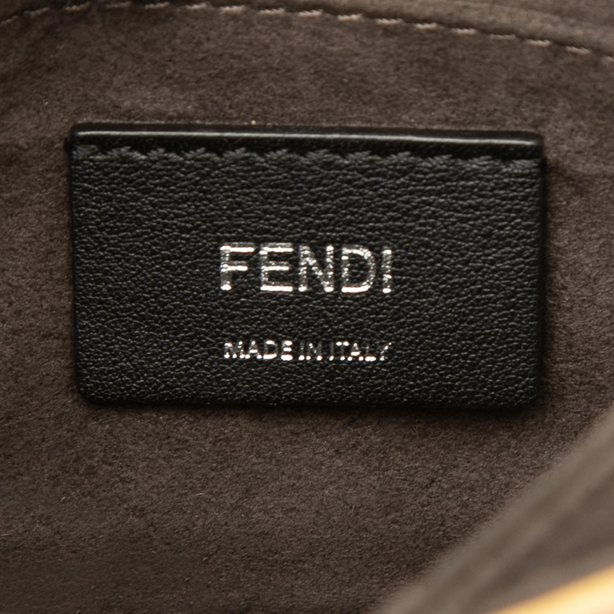 Fendi Mini Scalloped Metallic Studded Leather Kan I Crossbody