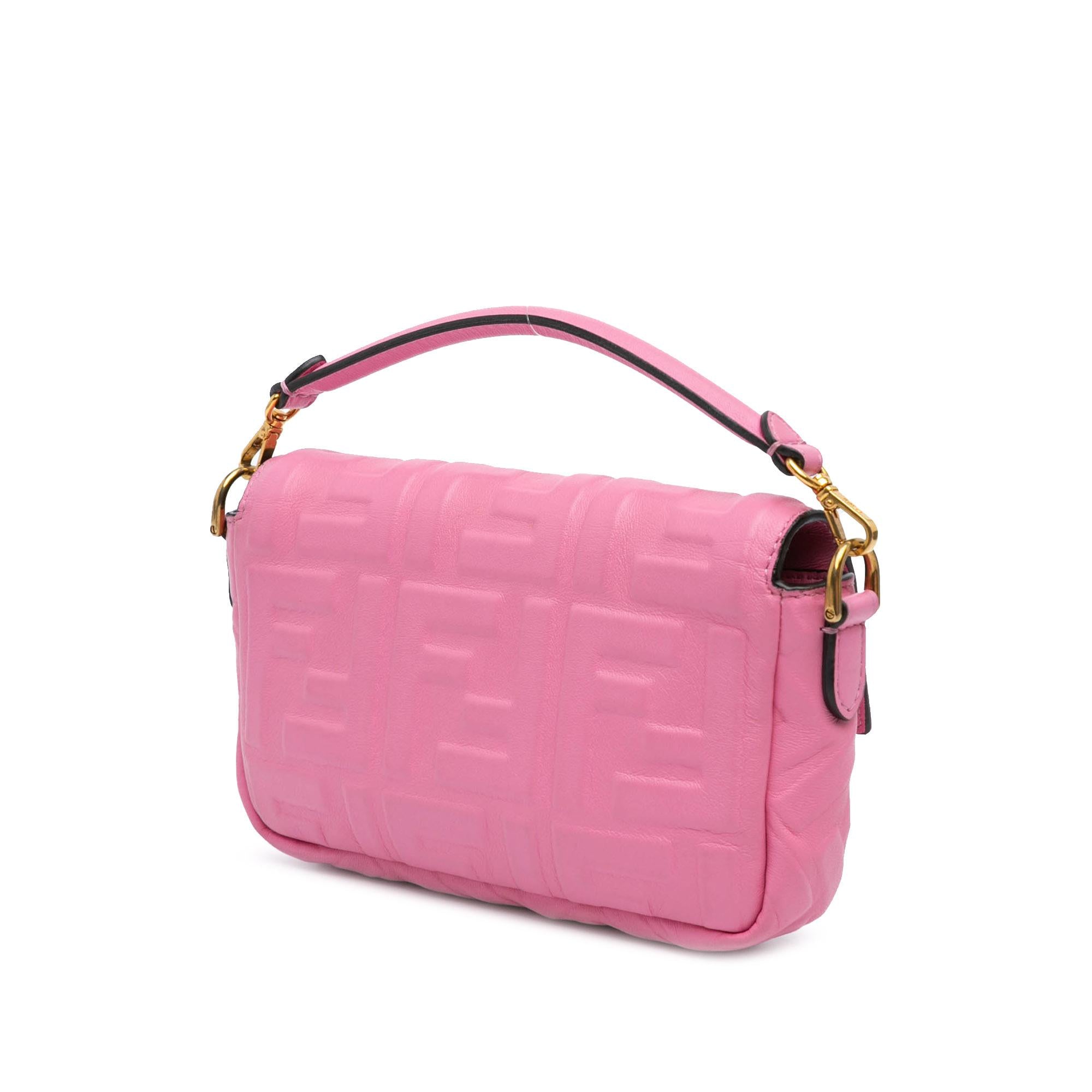 Fendi Mini Zucca Embossed Baguette Satchel (SHG-FbjqkA)