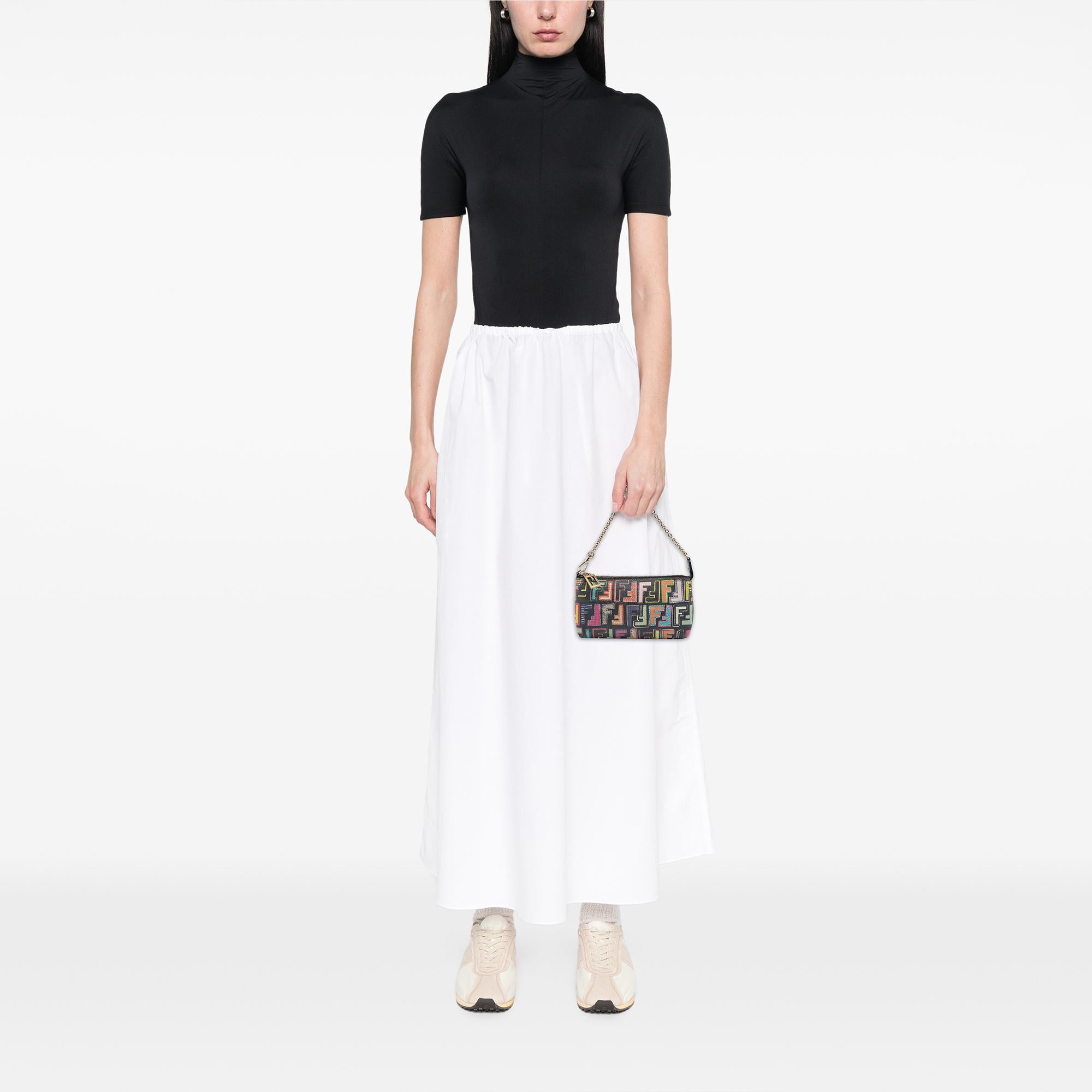 Fendi Multicolor Zucca Spalmati Chain Pochette