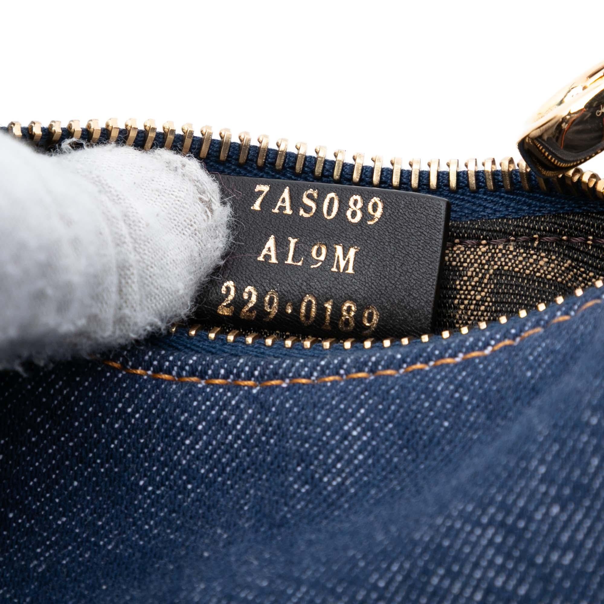 Fendi Nano Denim Fendigraphy Hobo