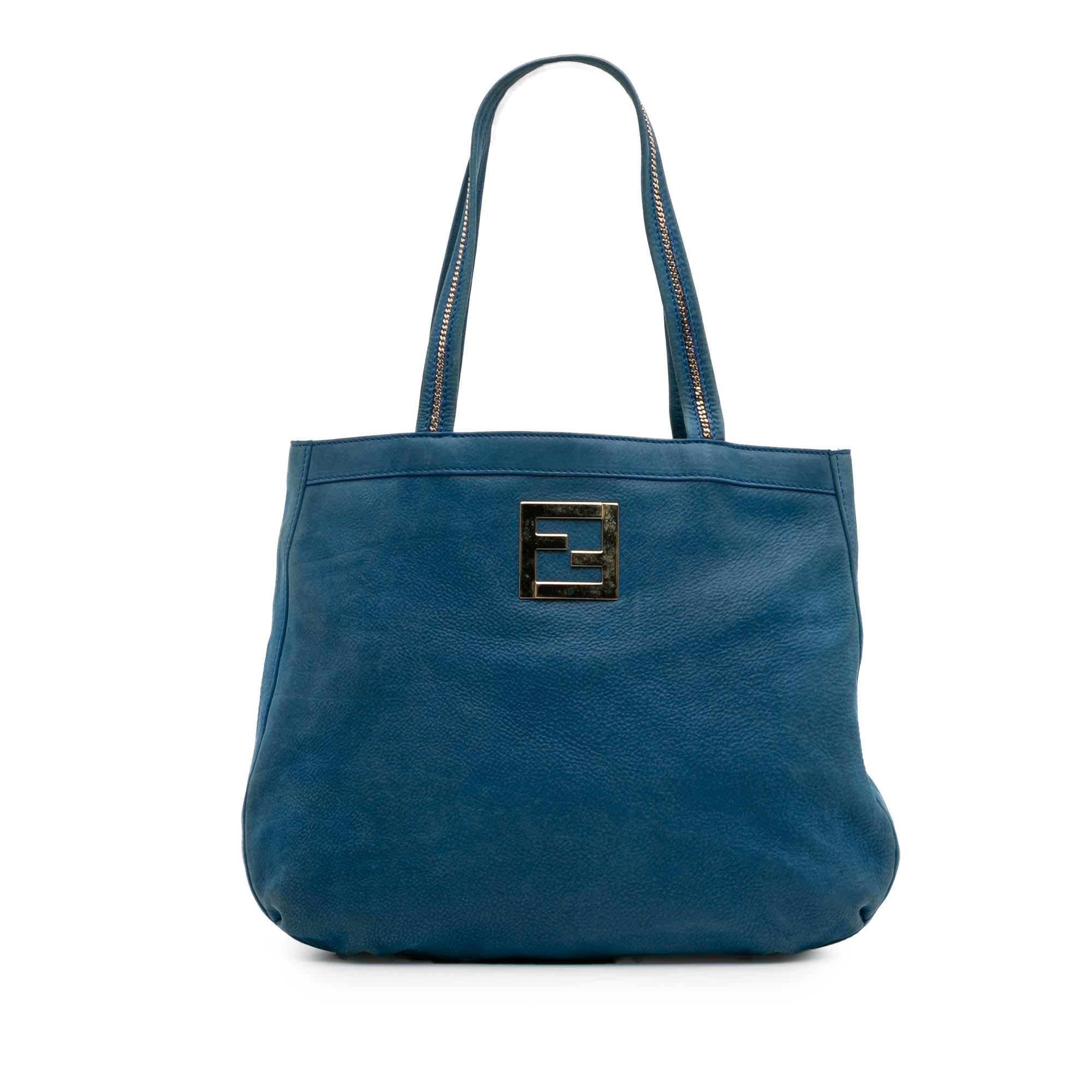 Fendi Nubuck FF Chains Tote