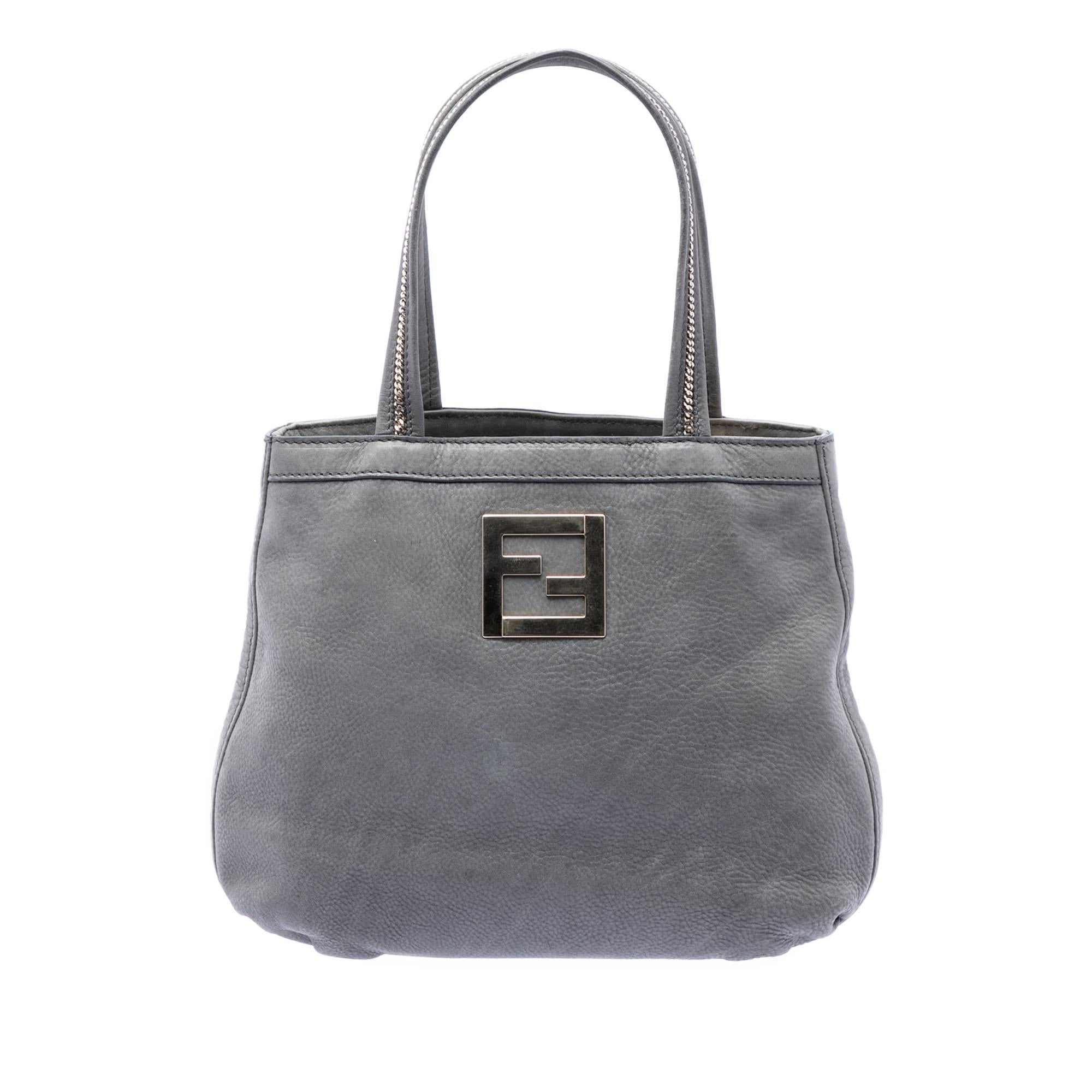 Fendi Nubuck FF Chains Tote