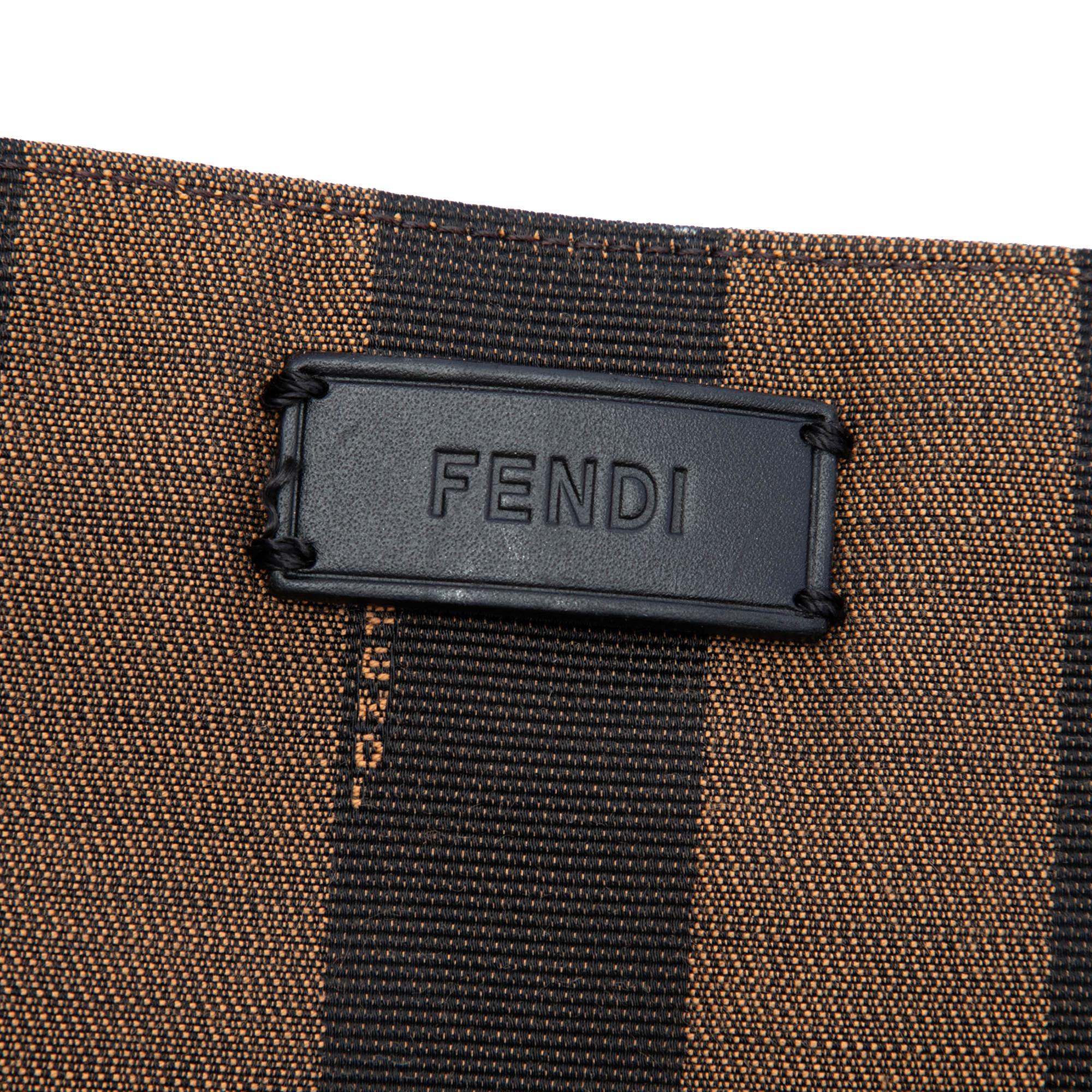 Fendi Pequin Canvas Simply Shopping Tote