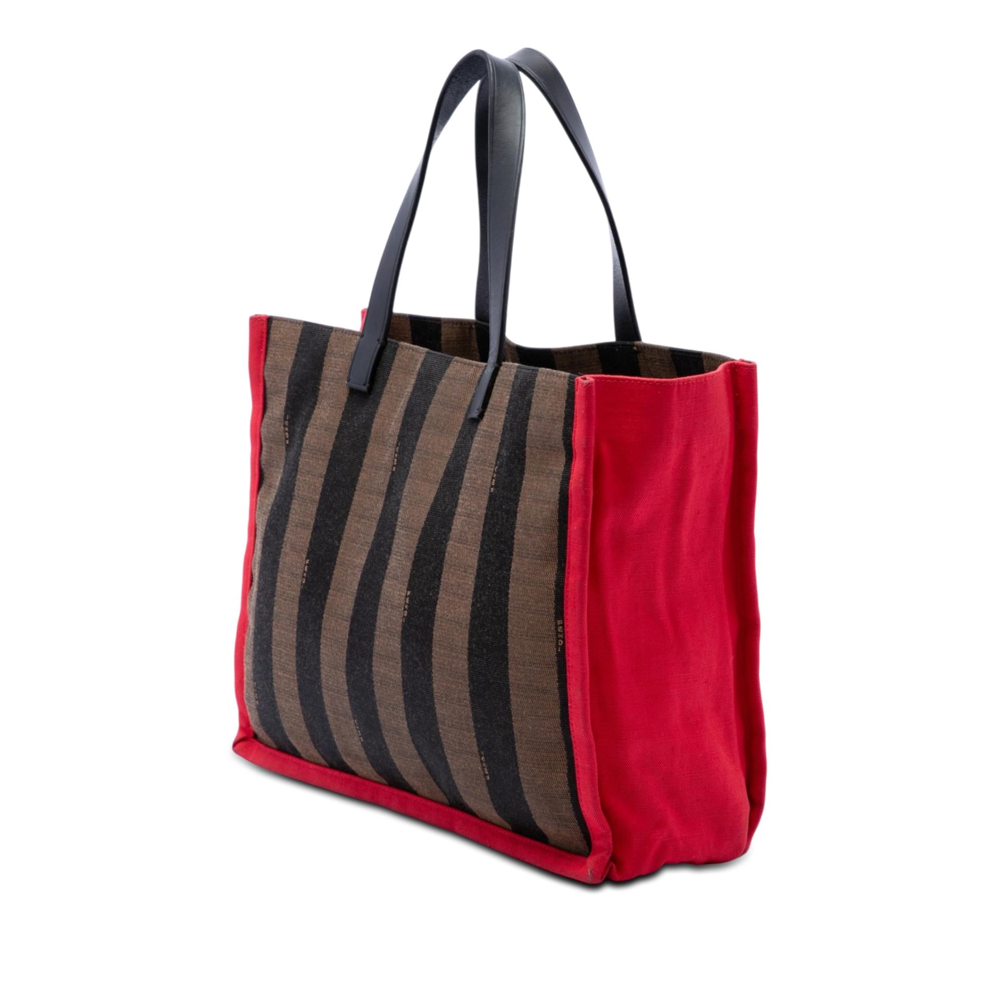Fendi Pequin Canvas Simply Shopping Tote