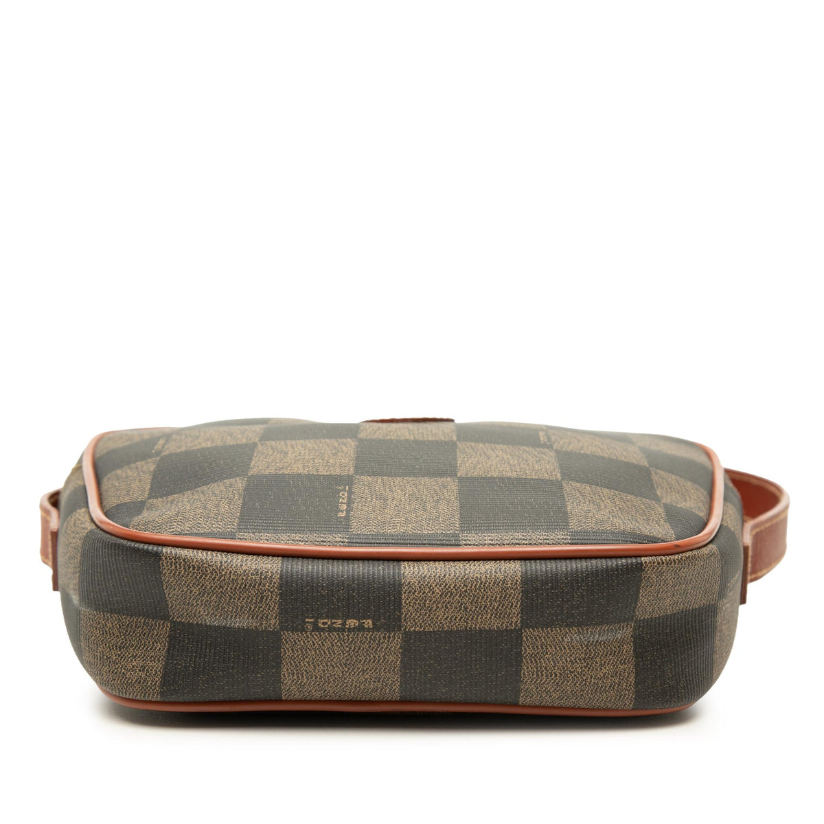Fendi Pequin Coated Canvas Checkboard Crossbody