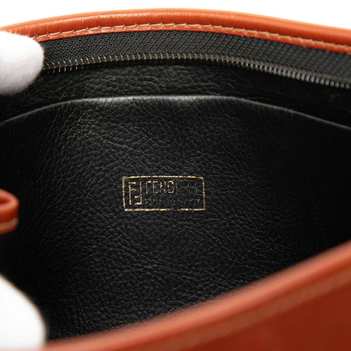 Fendi Pequin Coated Canvas Cosmetic Clutch