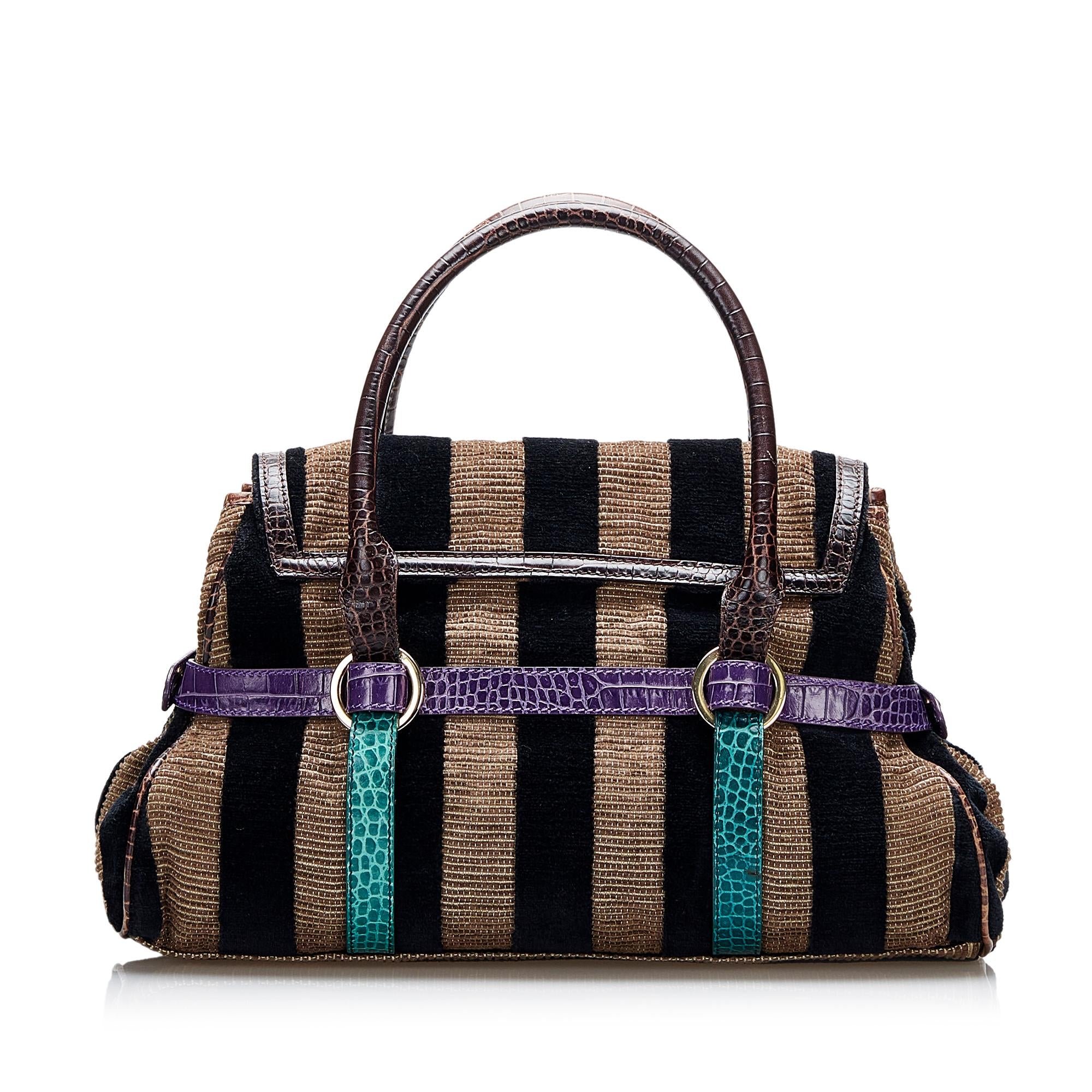 Fendi Pequin Handbag (SHG-UTQaNE)