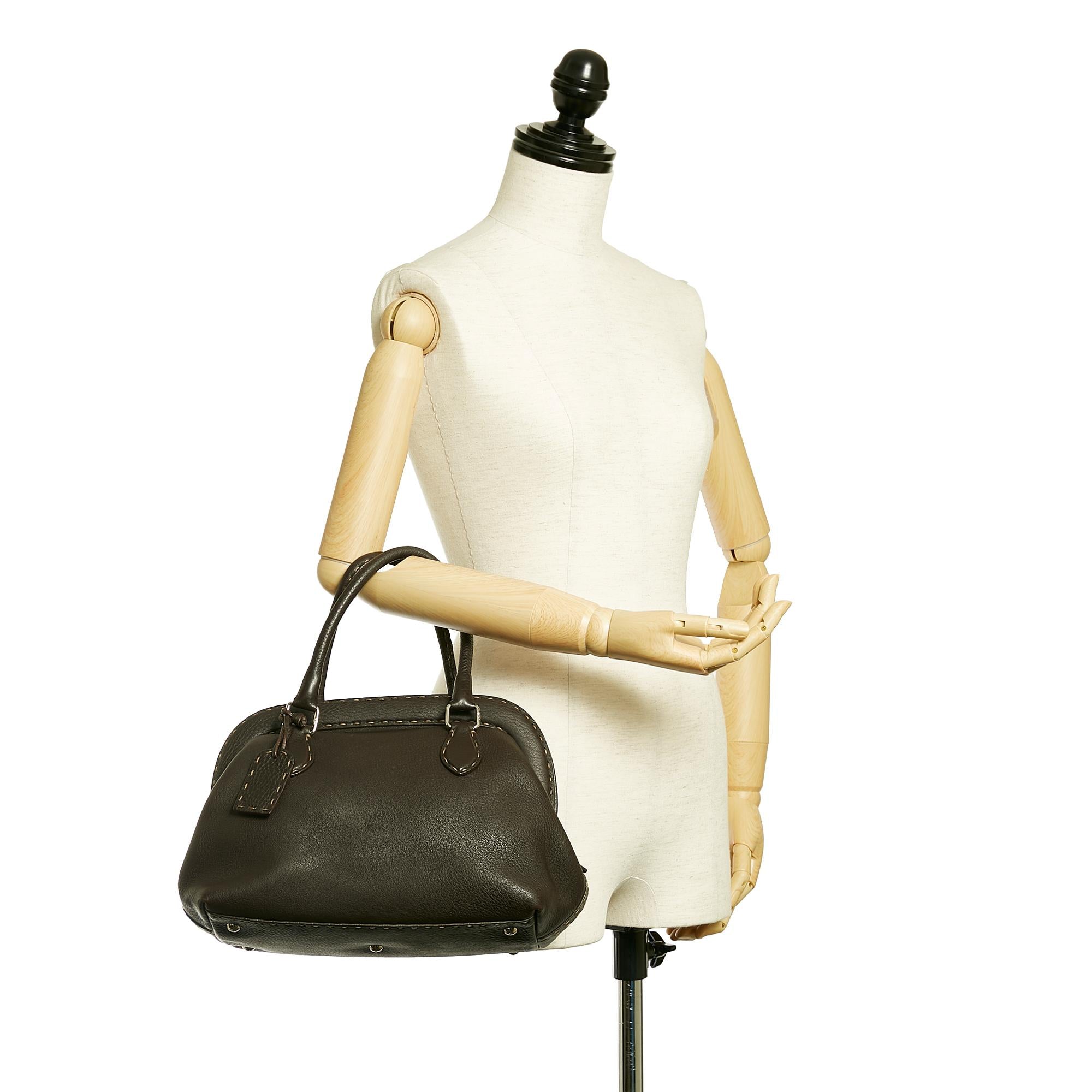 Fendi Selleria Leather Handbag (SHG-37727)