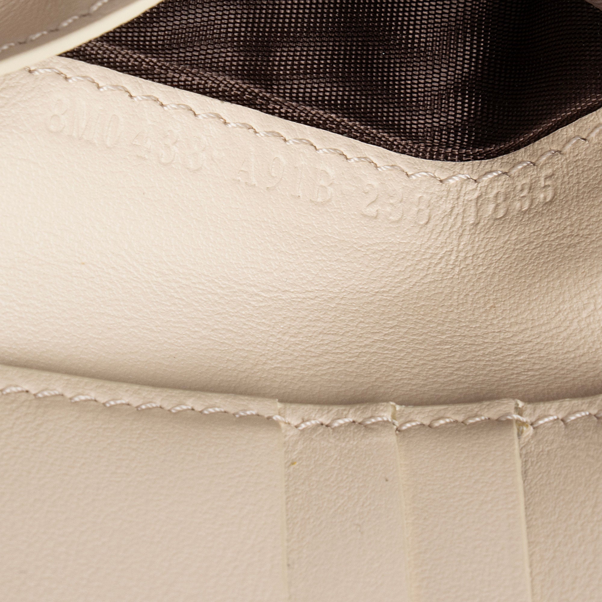 Fendi Selleria Leather Peekaboo Compact Wallet