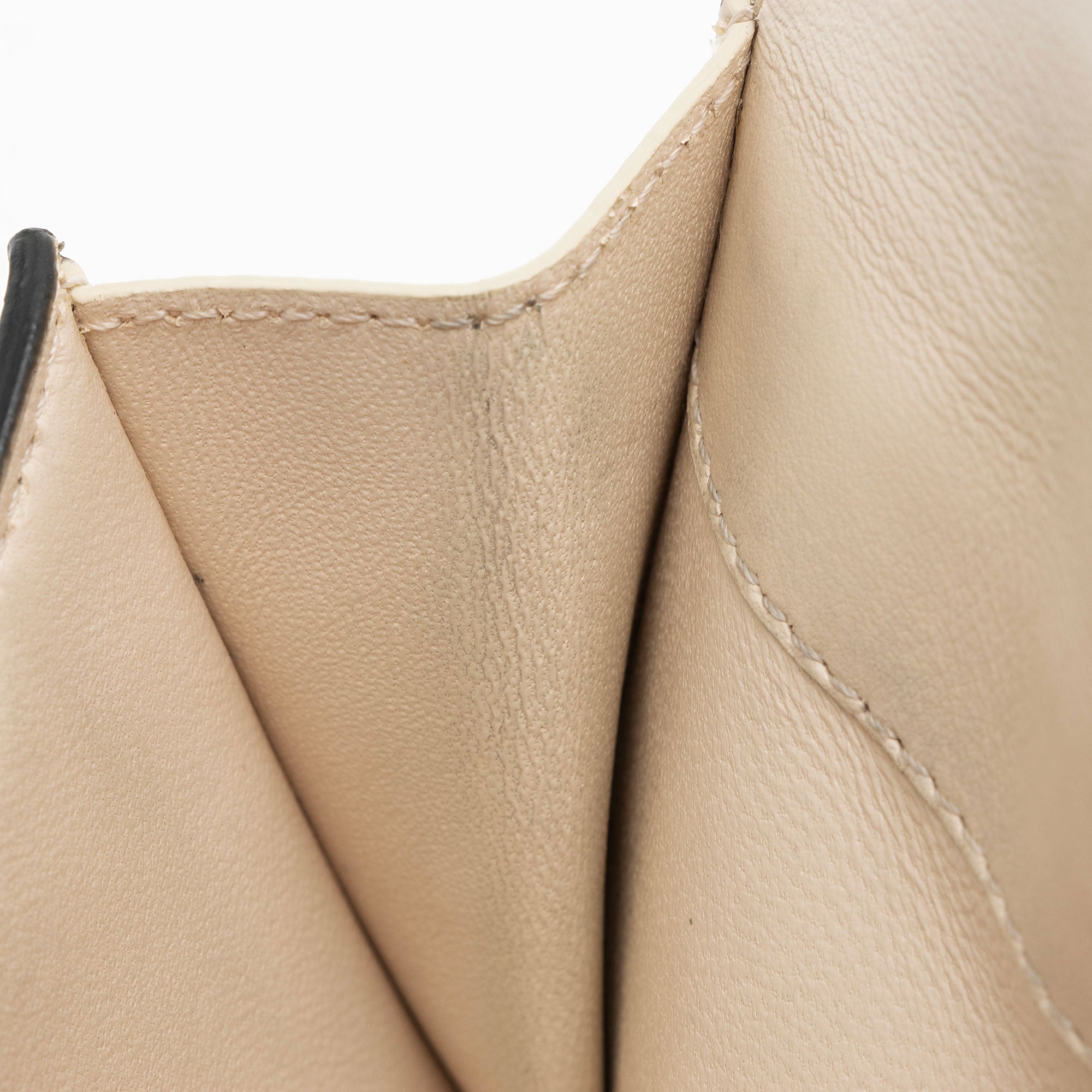Fendi Selleria Leather Peekaboo Compact Wallet
