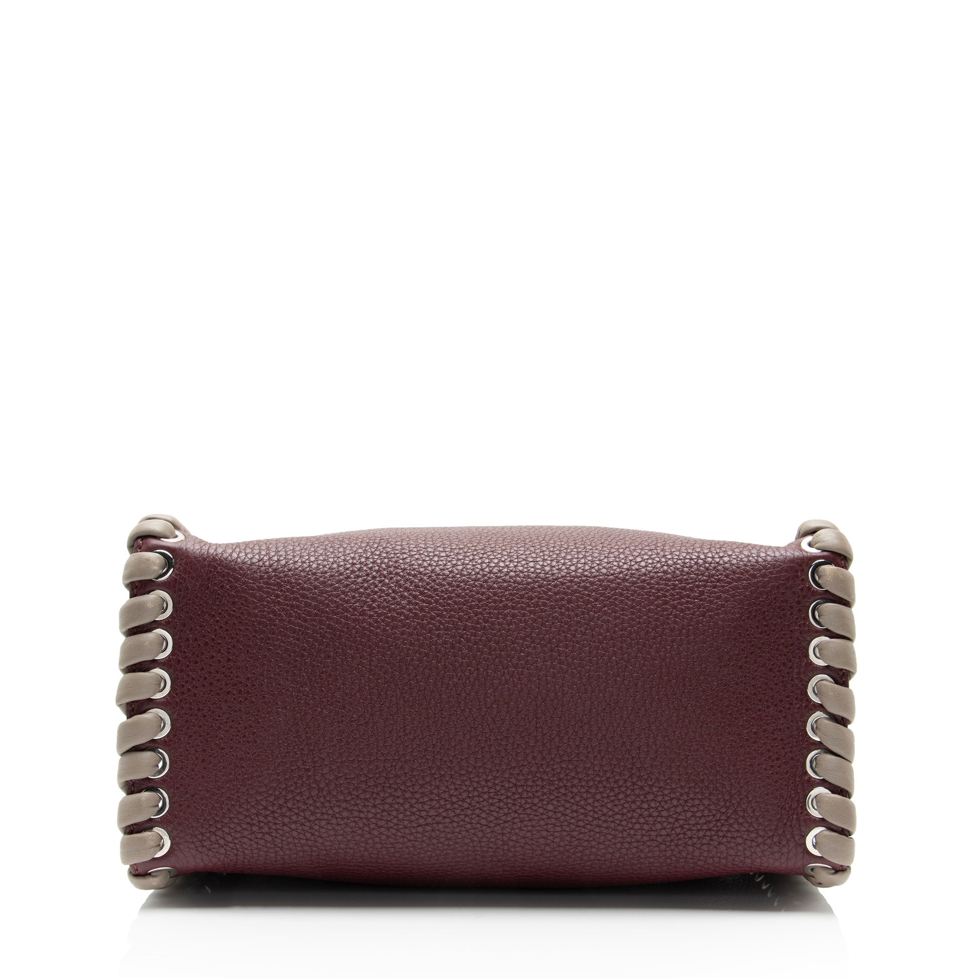 Fendi Selleria Leather Whipstitch Lei Boston Bag