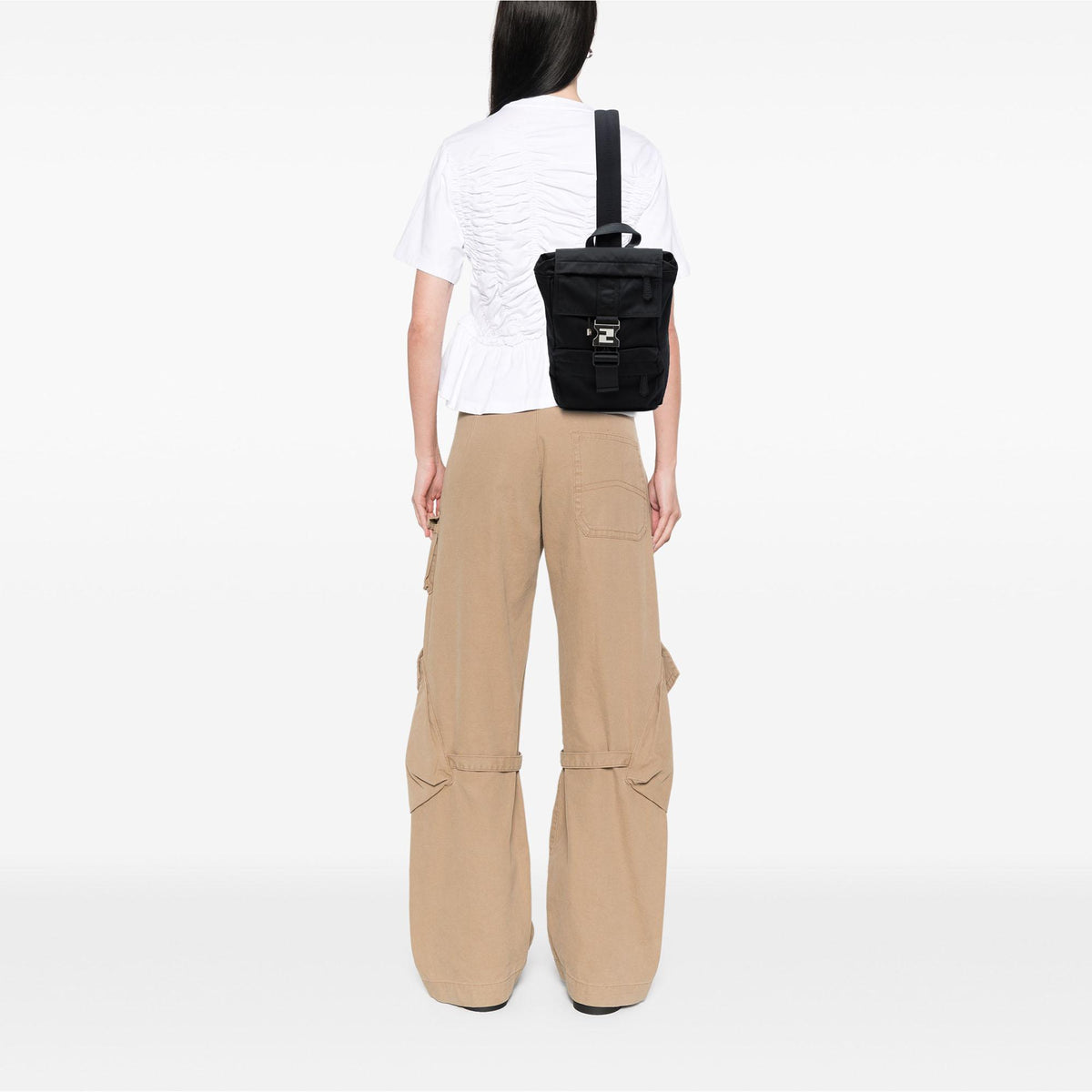 Fendi Small Fendiness Econyl Nylon Backpack