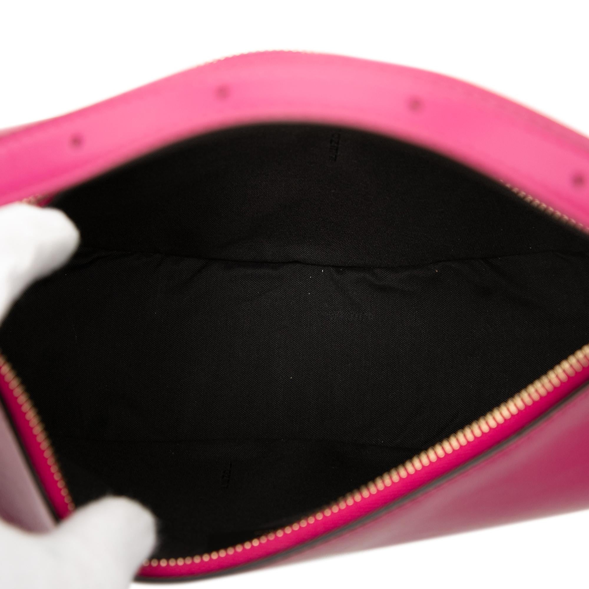 Fendi Small Leather Fendigraphy Hobo