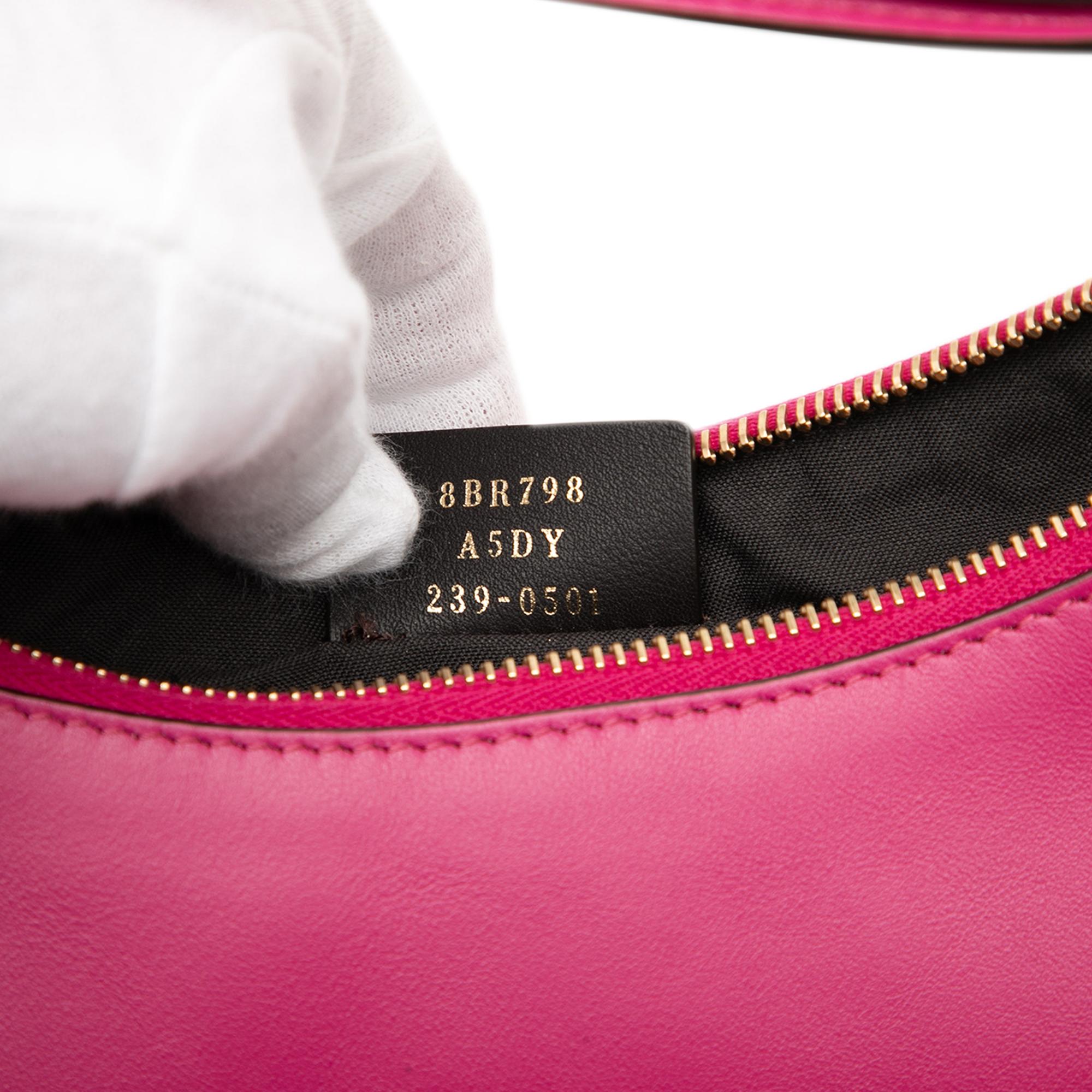 Fendi Small Leather Fendigraphy Hobo