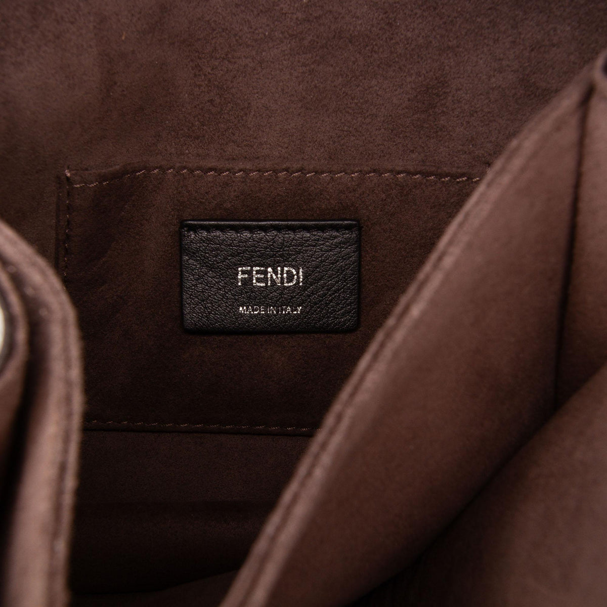 Fendi Small Studded Leather Kan I Crossbody