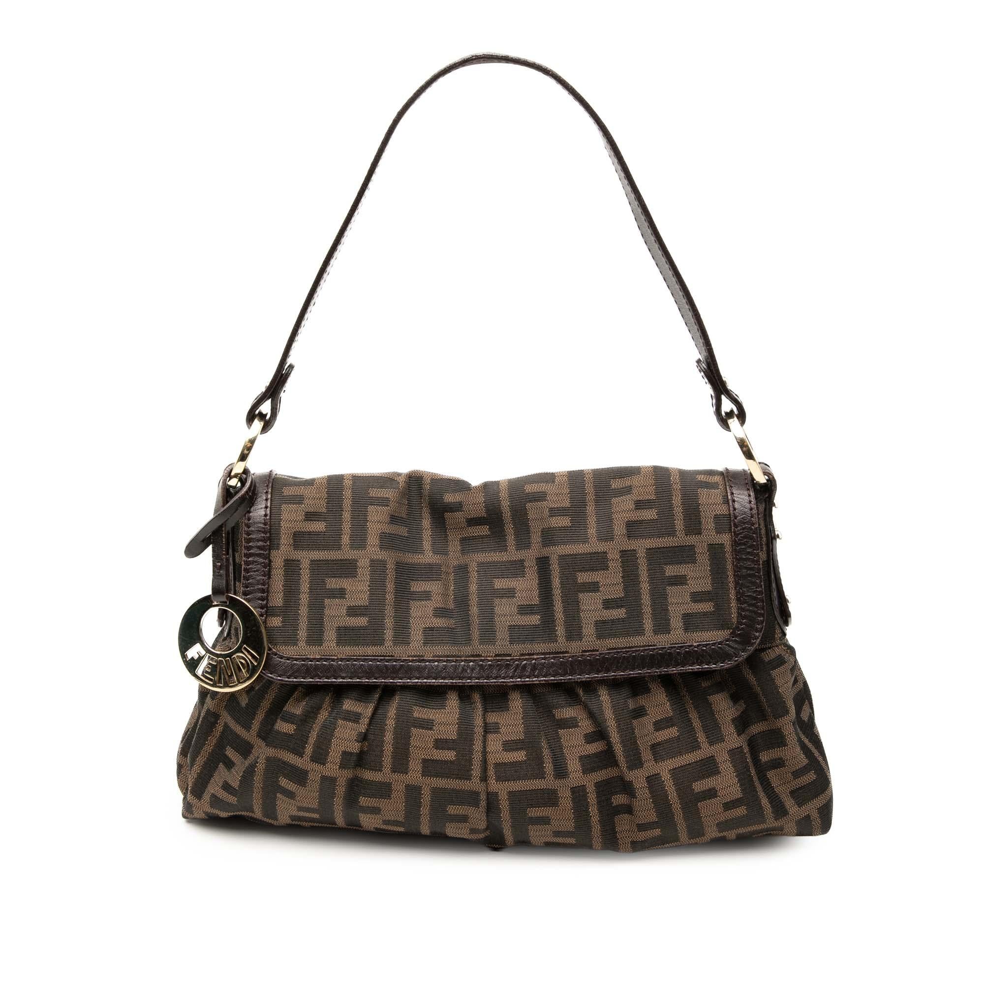 Fendi Small Zucca Canvas Chef Flap