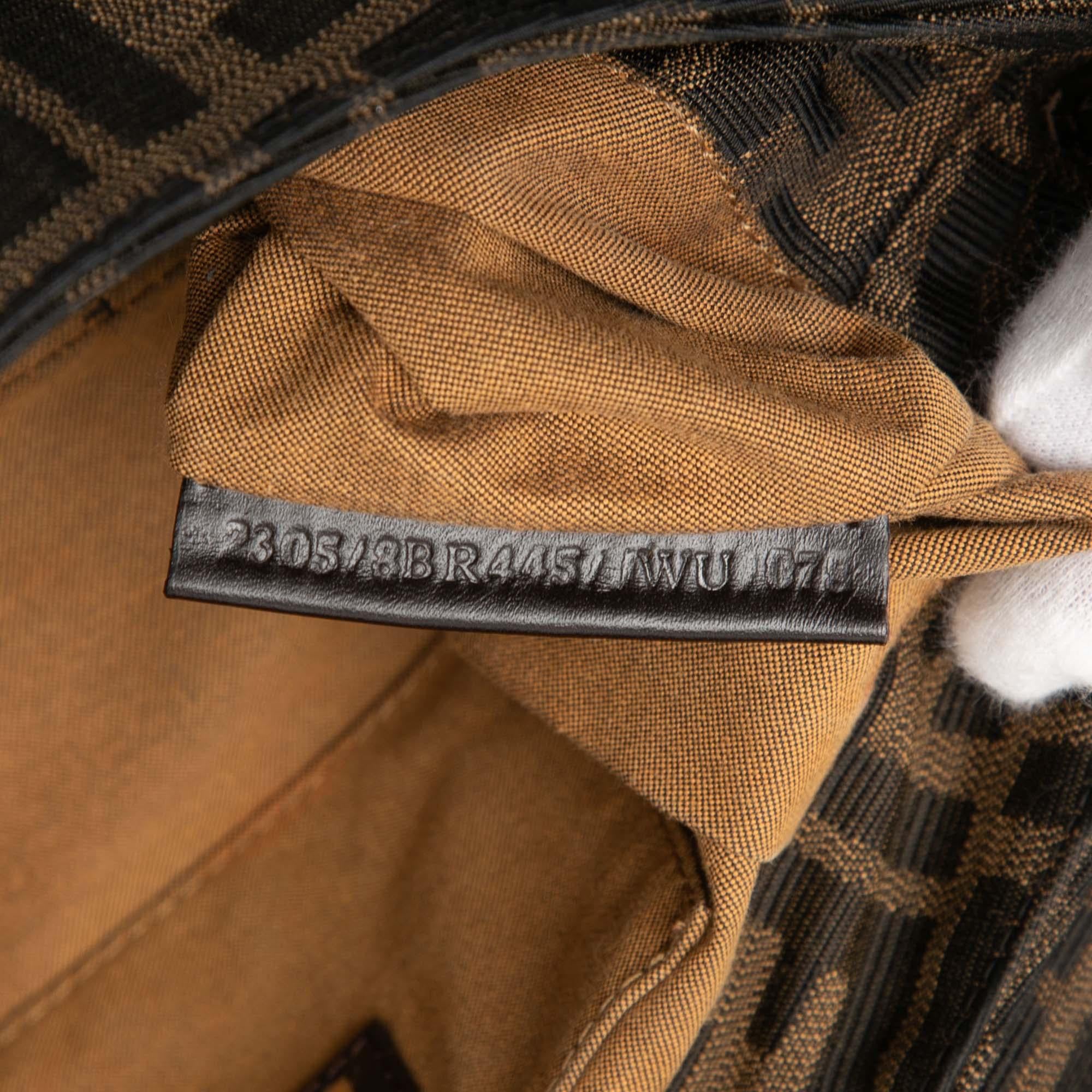 Fendi Small Zucca Canvas Chef Flap