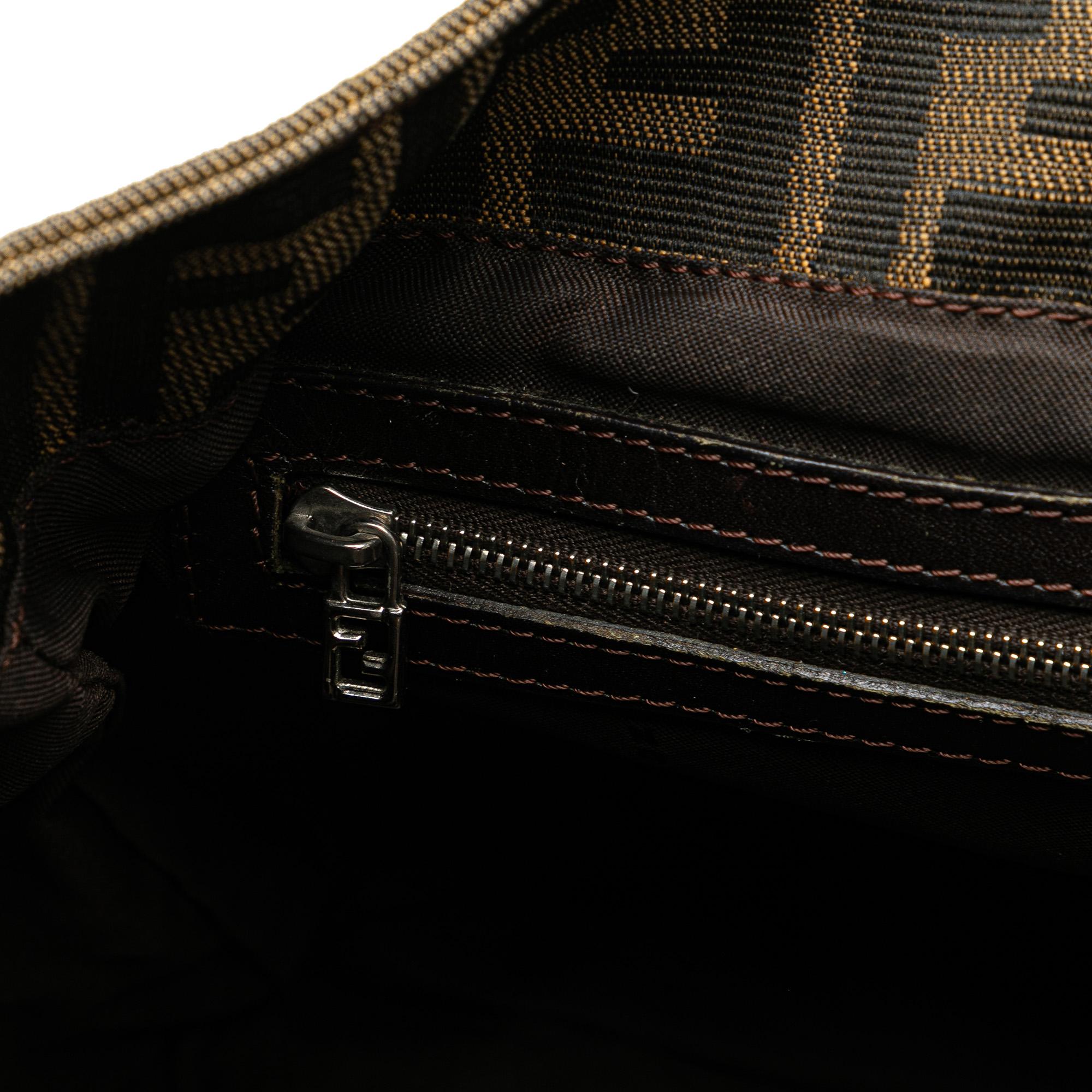 Fendi Small Zucca Canvas Twins Tote