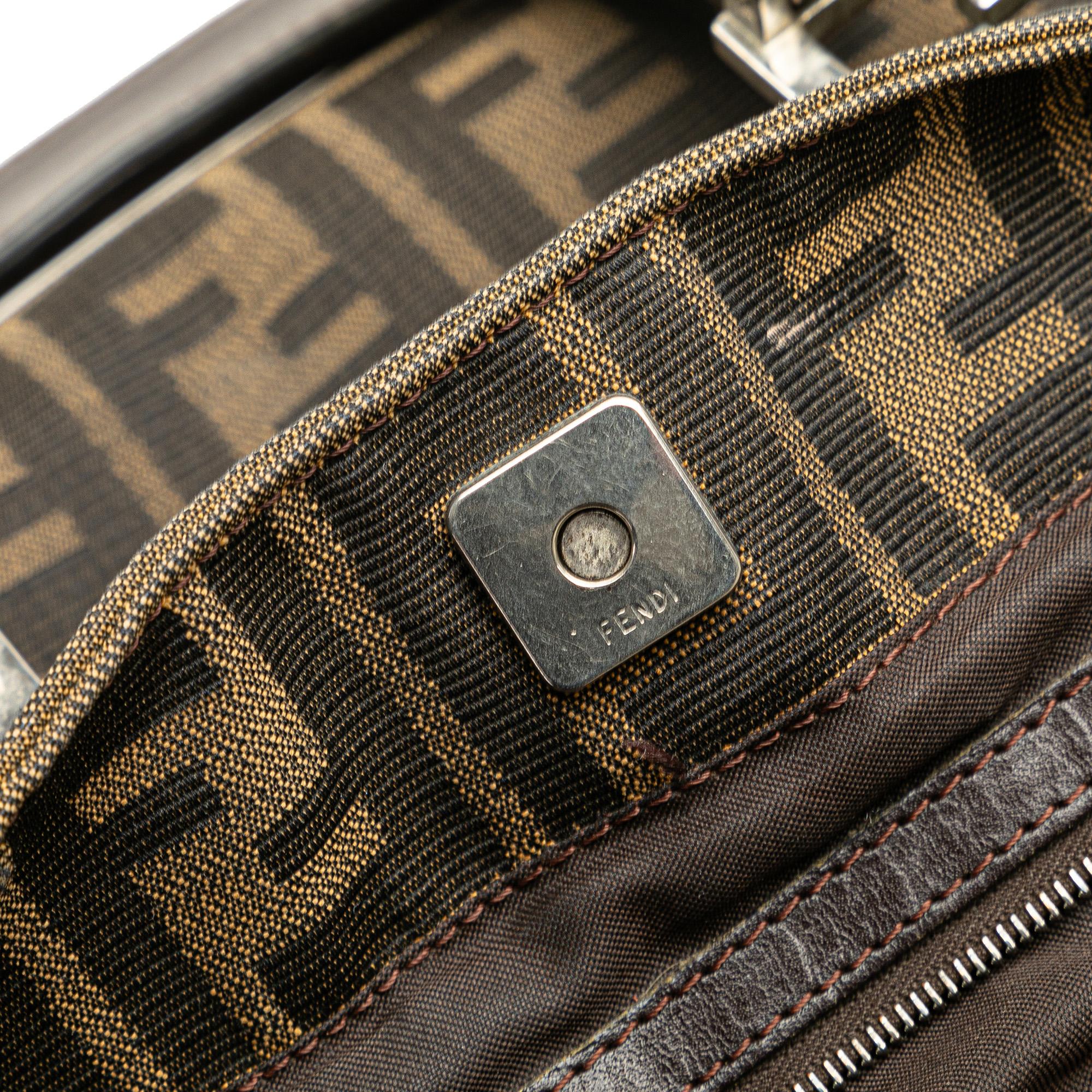 Fendi Small Zucca Canvas Twins Tote