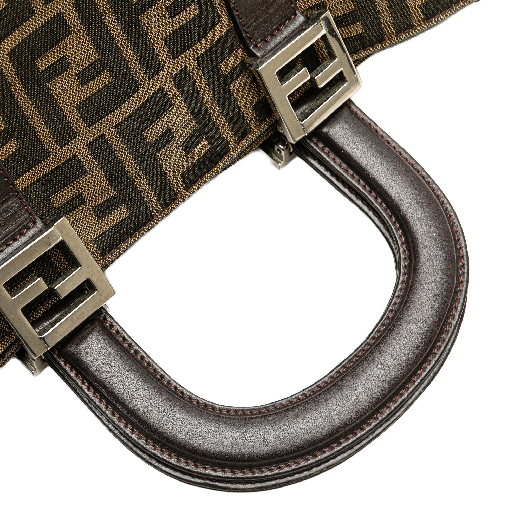 Fendi Small Zucca Canvas Twins Tote