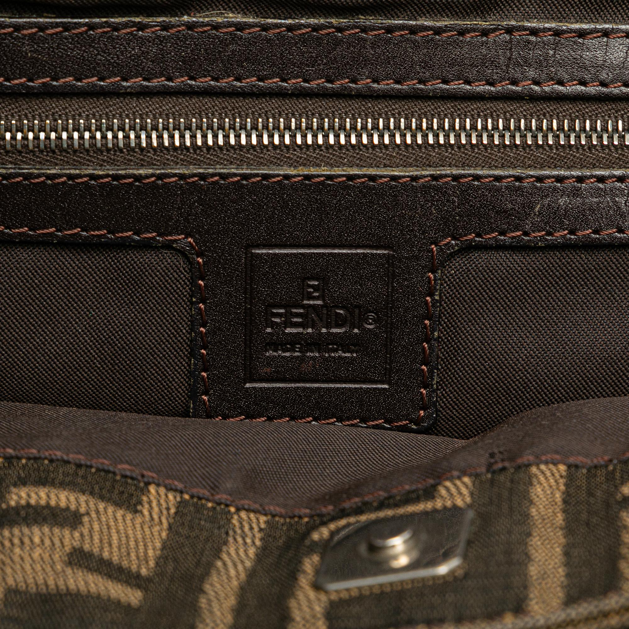Fendi Small Zucca Canvas Twins Tote