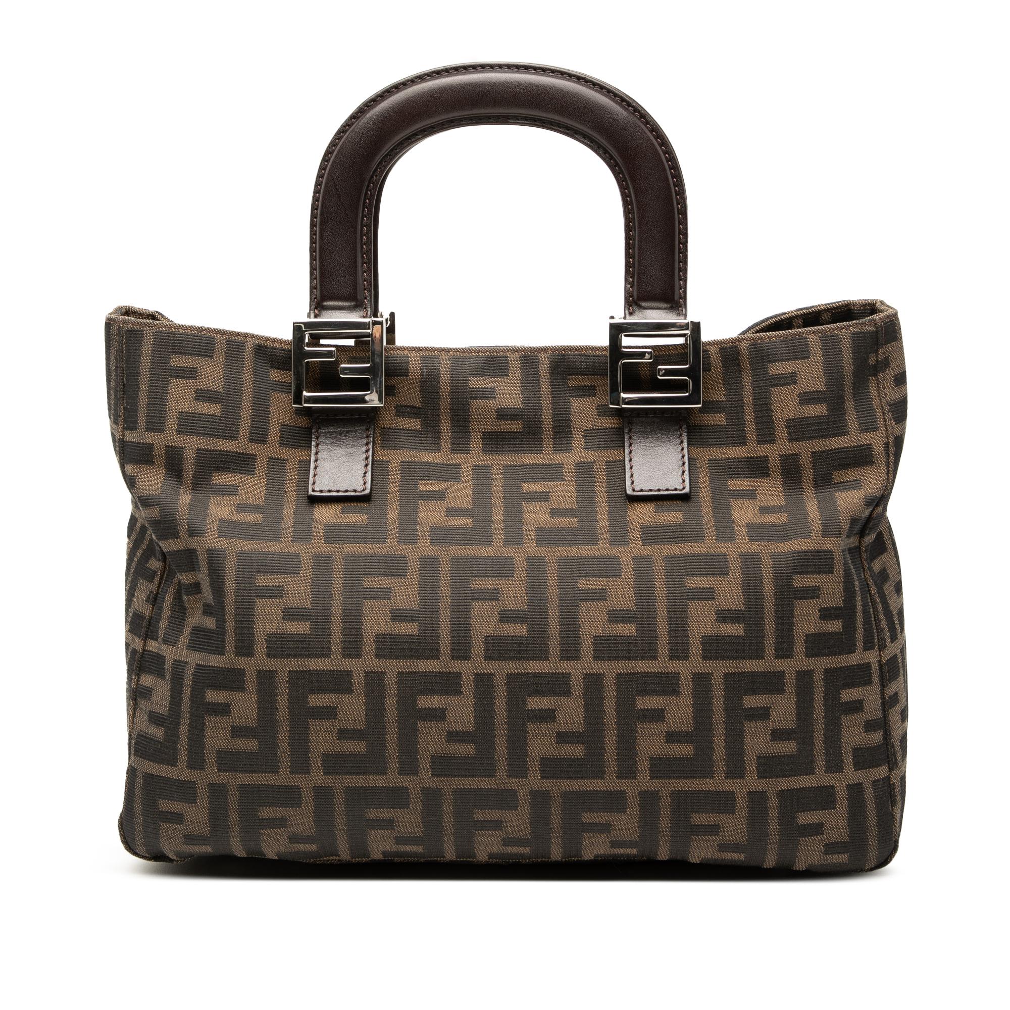 Fendi Small Zucca Canvas Twins Tote