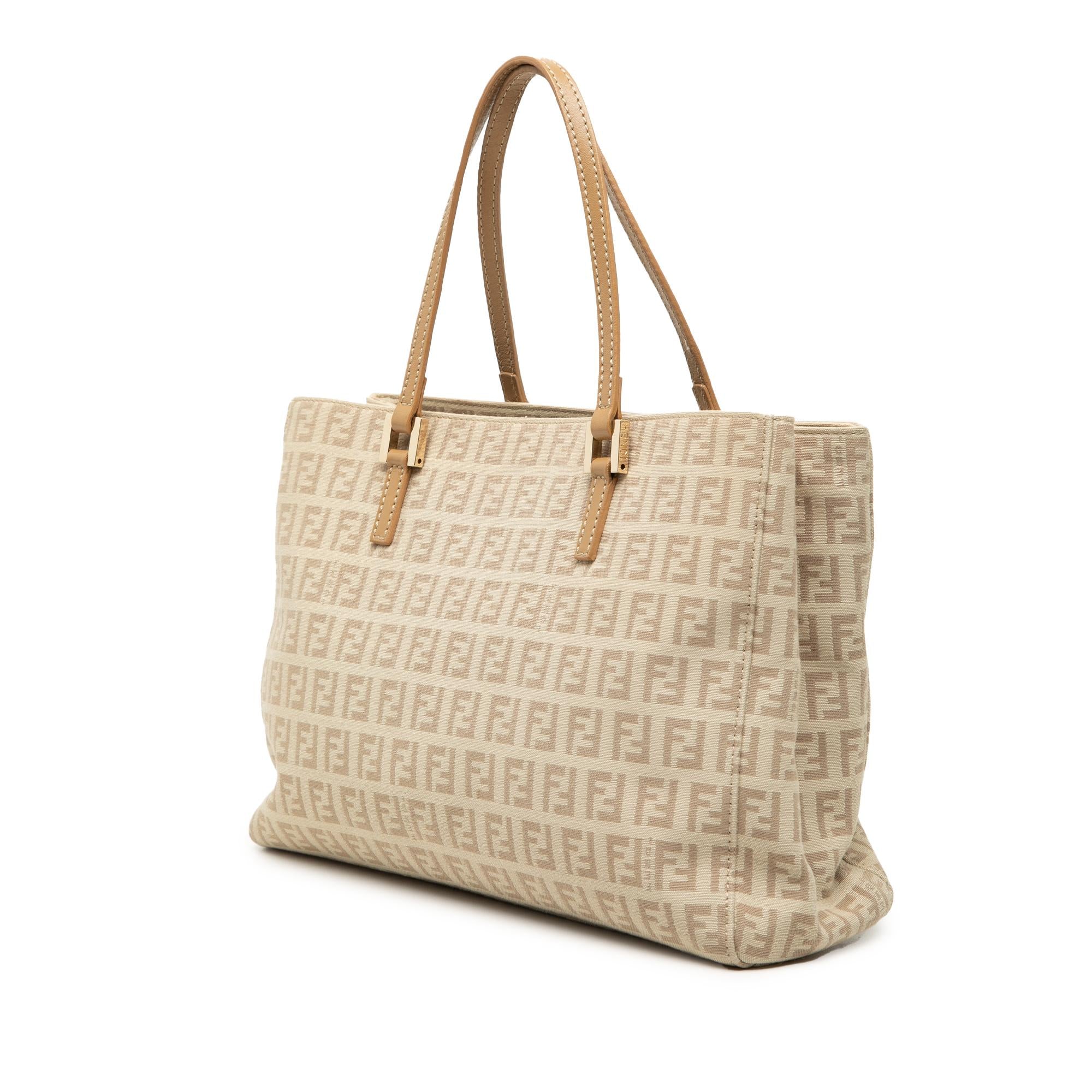 Fendi Small Zucchino Canvas Tote