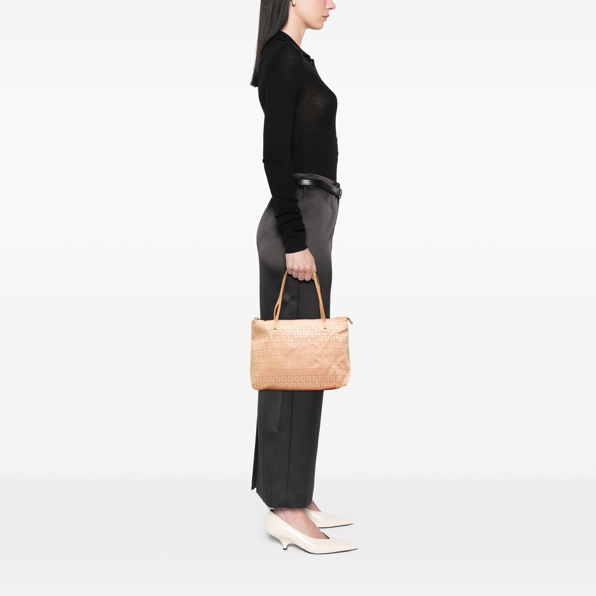 Fendi Small Zucchino Canvas Tote